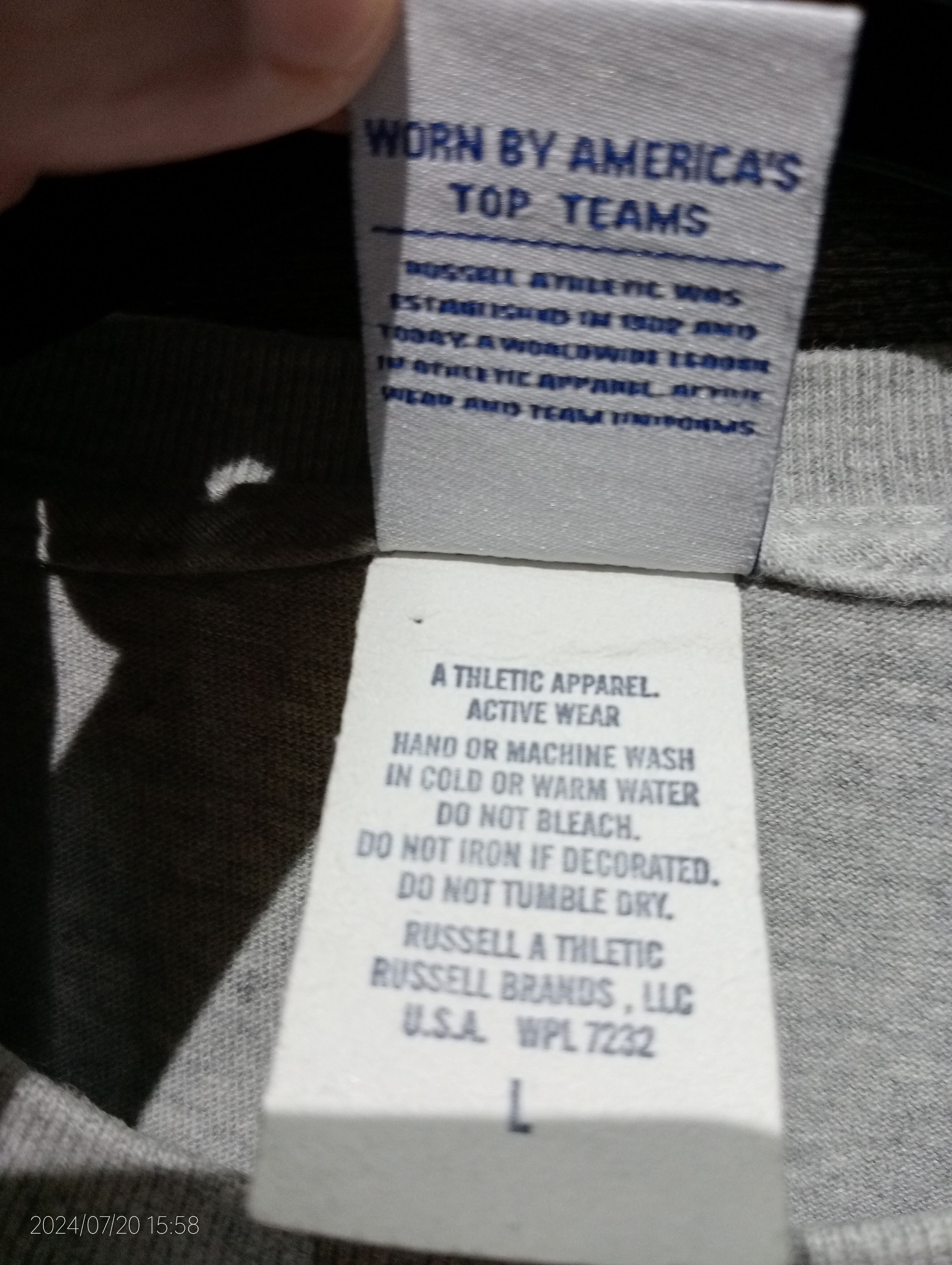 Russell Athletic Vintage Russell Athletic Spellout Tee Size US L / EU 52-54 / 3 - 2 Thumbnail
