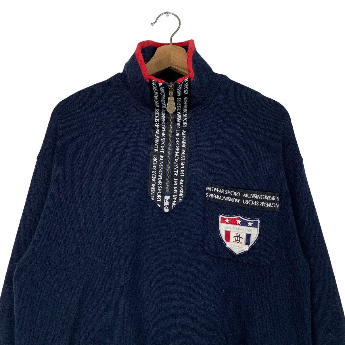 Grand Slam MUNSINGWEAR Half Zip Turtle Neck Sweatshirt #0649-C30 Size US M / EU 48-50 / 2 - 2 Thumbnail