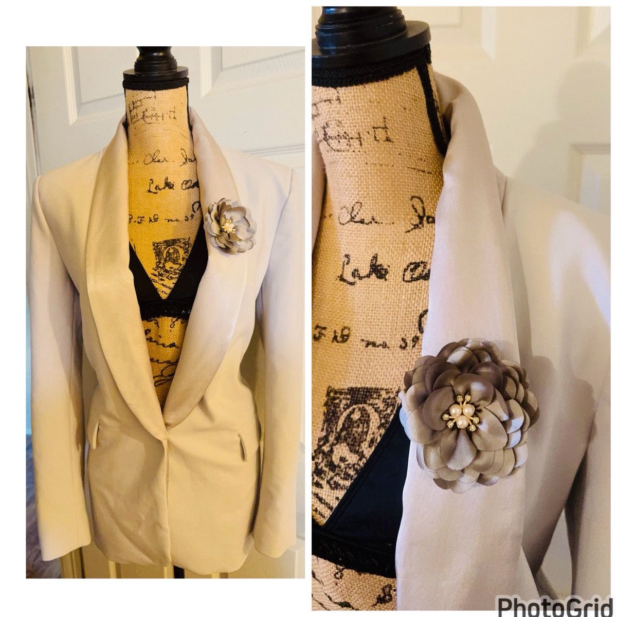 Zara ZARA Tuxedo Blazer with Flower Detail M Size M / US 6-8 / IT 42-44 - 6 Thumbnail