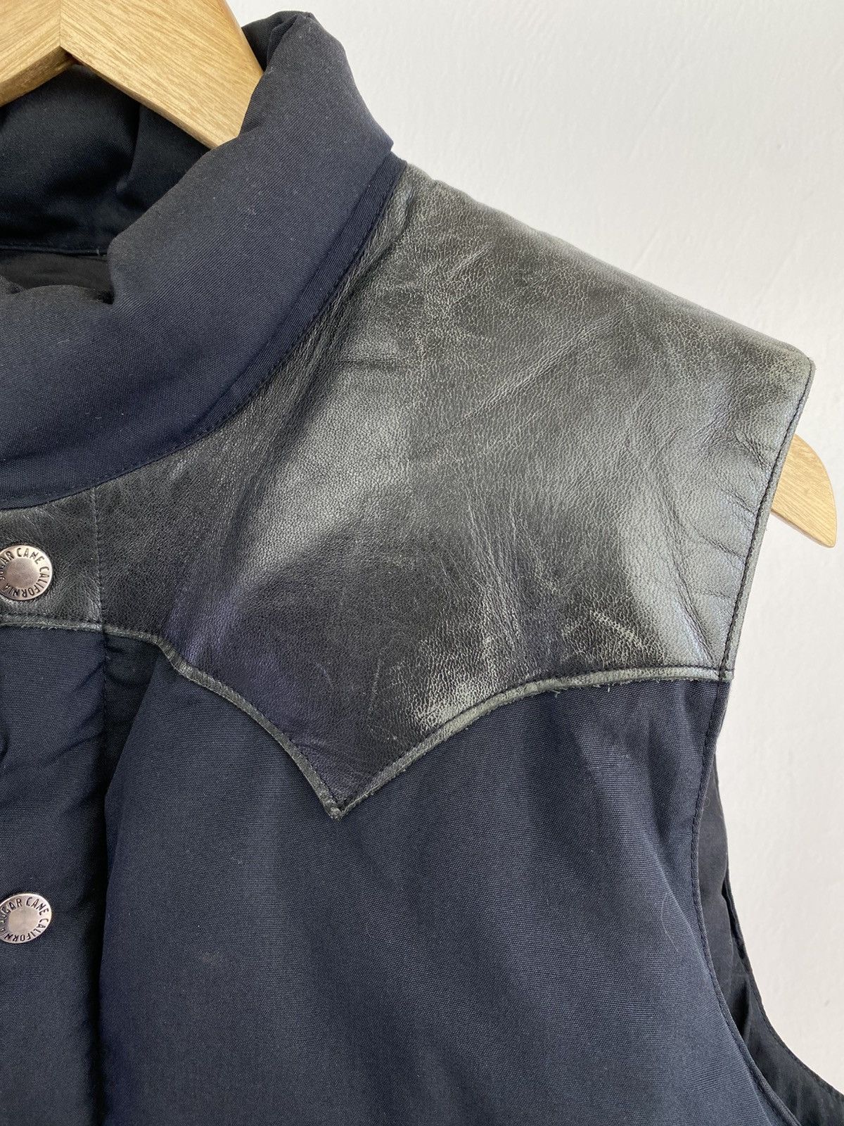Sugar Cane Sugarcane Leather Yoke Down Vest Size US L / EU 52-54 / 3 - 7 Thumbnail