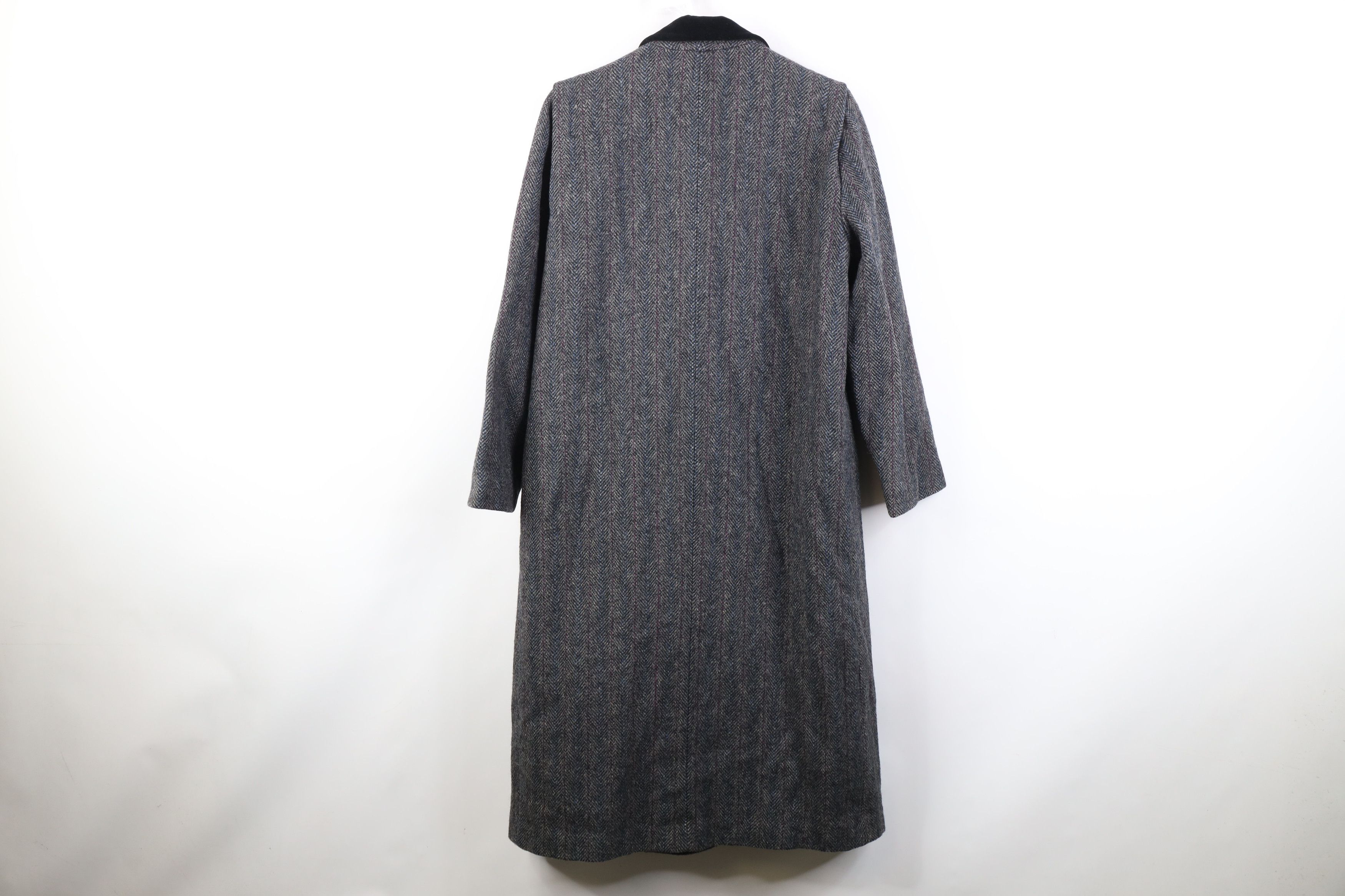 Vintage Vintage 70s Streetwear Wool Tweed Herringbone Overcoat USA Size L / US 10 / IT 46 - 13 Thumbnail