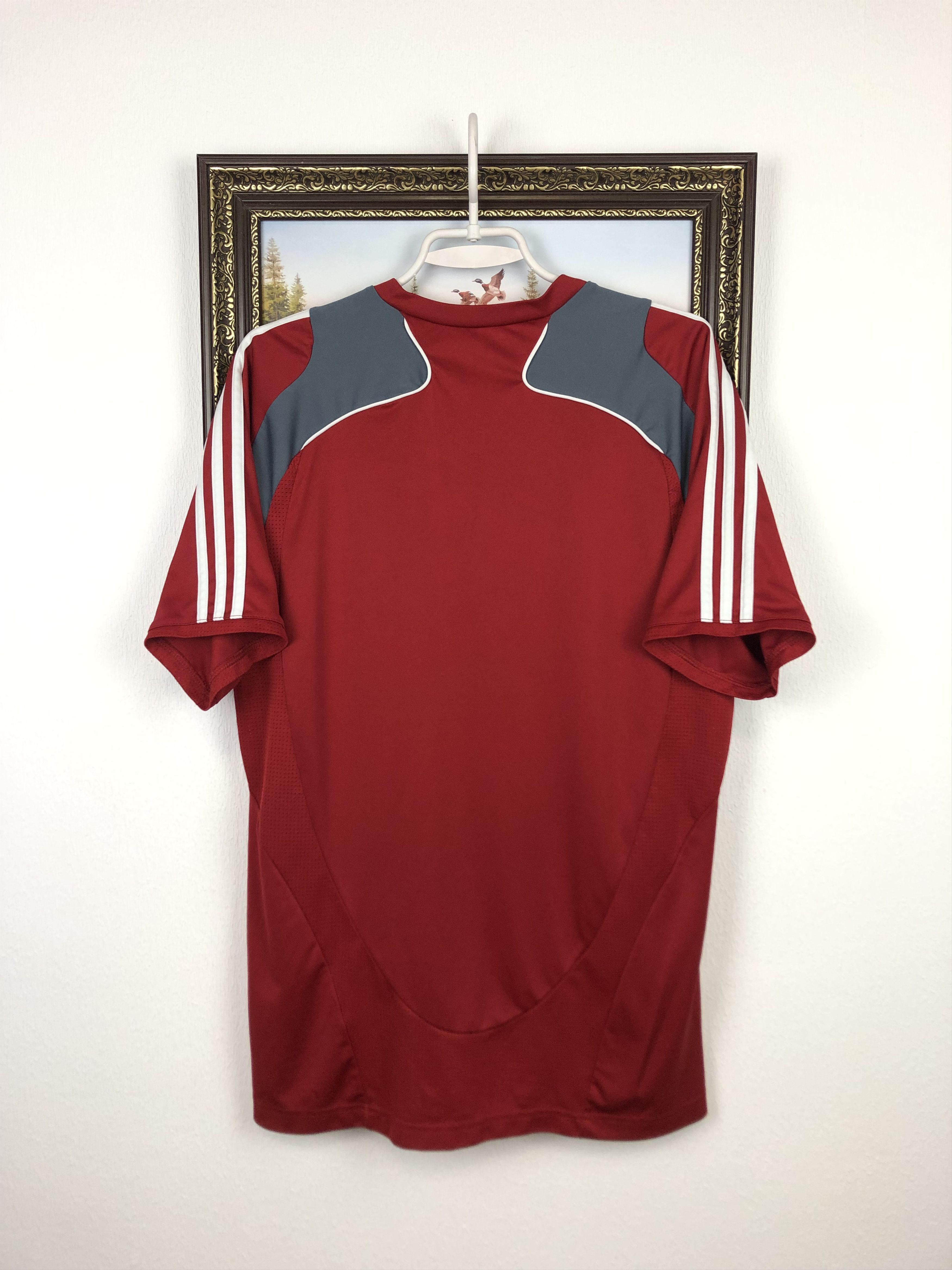 Adidas Vintage Adidas Denmark Football Train Shirt Soccer Jersey Size US L / EU 52-54 / 3 - 7 Thumbnail