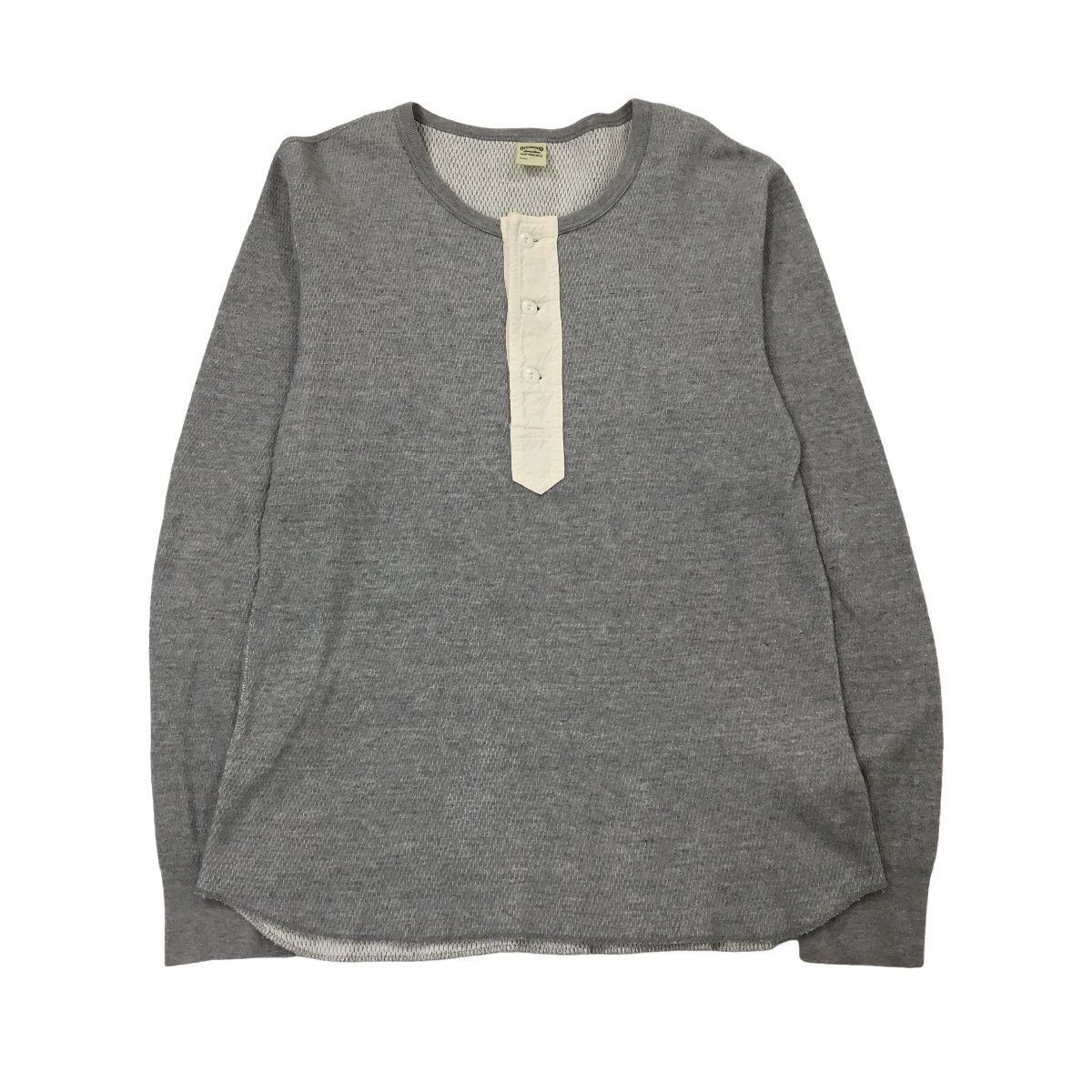 OMNIGOD Omnigod Elbow patch Thermal Henley Waffle longsleeve tee Size US L / EU 52-54 / 3 - 1 Thumbnail