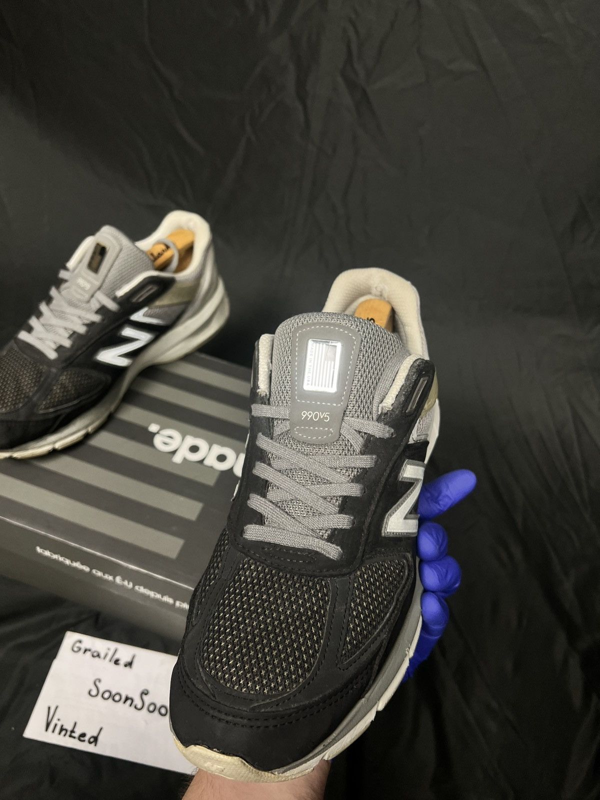 New Balance New balance 990 grey made in USA 990v5 black 990bm5 Size US 9.5 / EU 42-43 - 5 Thumbnail