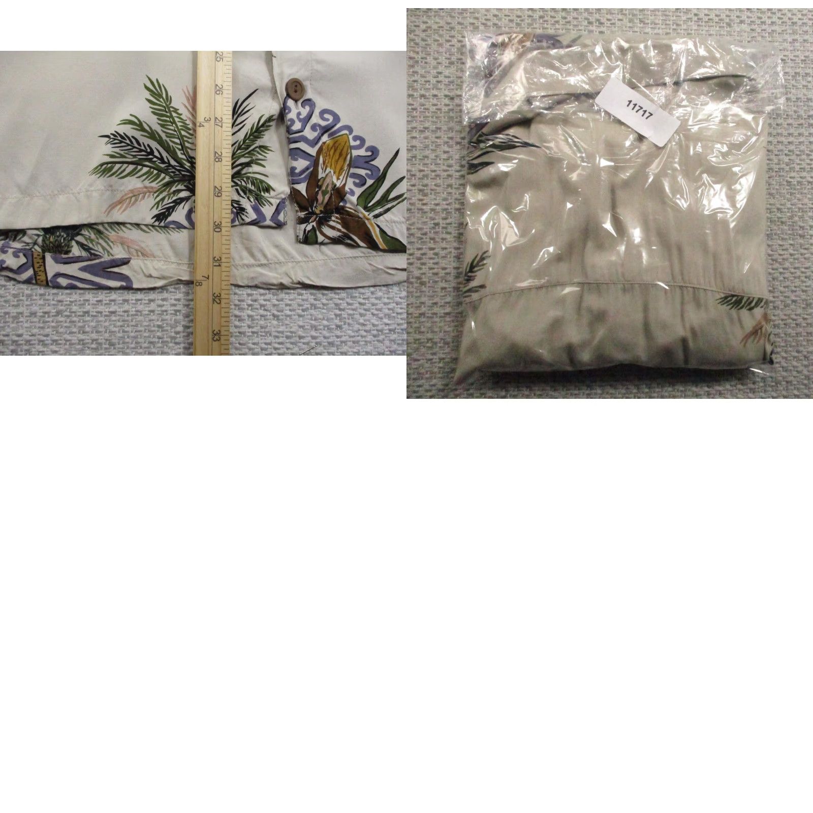 Vintage Pineapple Moon Shirt Mens 2XL Beige Hawaiian Aloha Rayon Palm Tree Print Casual Vintage Beach Boat Shirt Mens 2XL Size US XXL / EU 58 / 5 - 9 Thumbnail