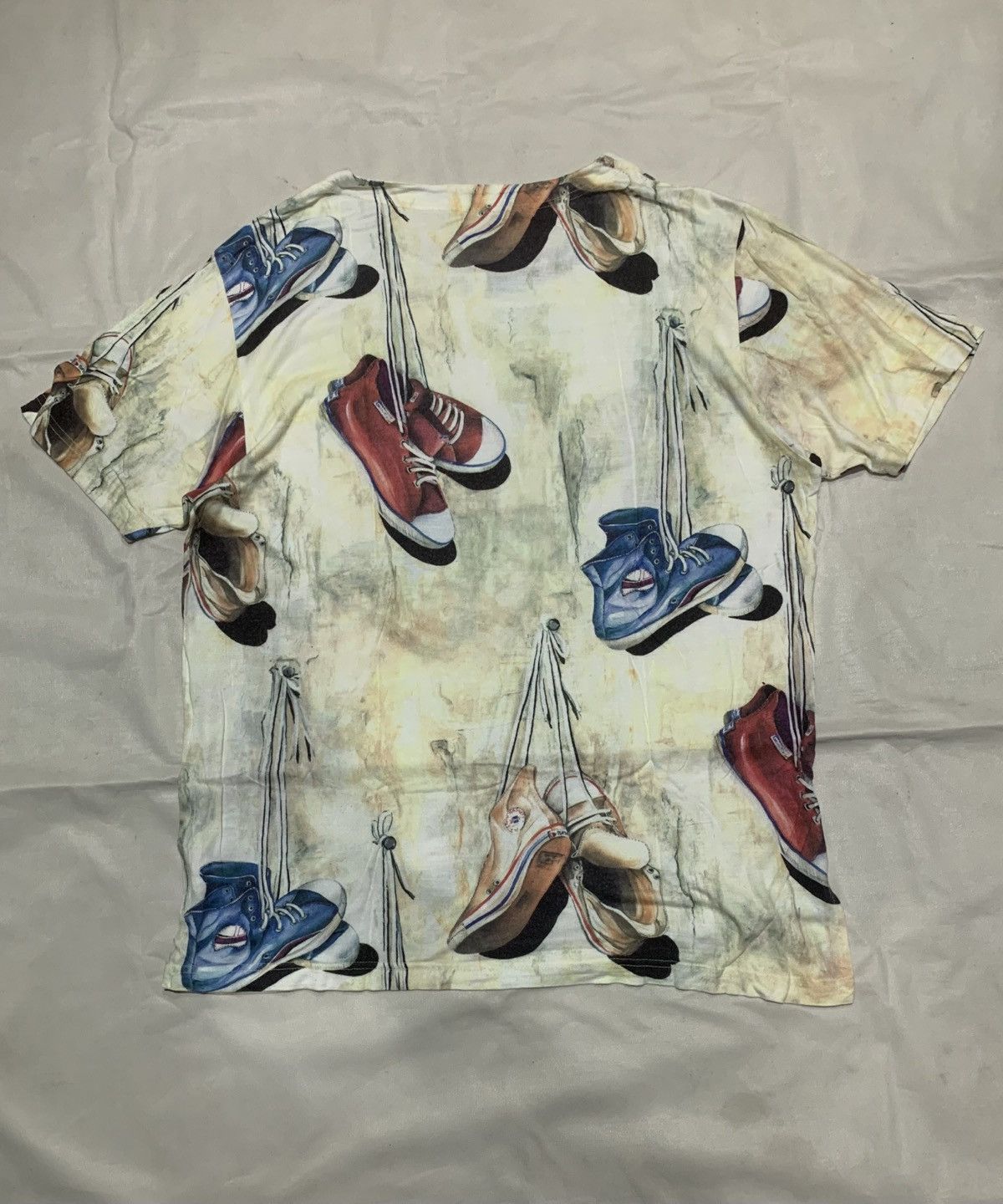 Hysteric Glamour × Supreme Laura Giacone AOP Vintage Shoes Style Tee Size US L / EU 52-54 / 3 - 9 Thumbnail