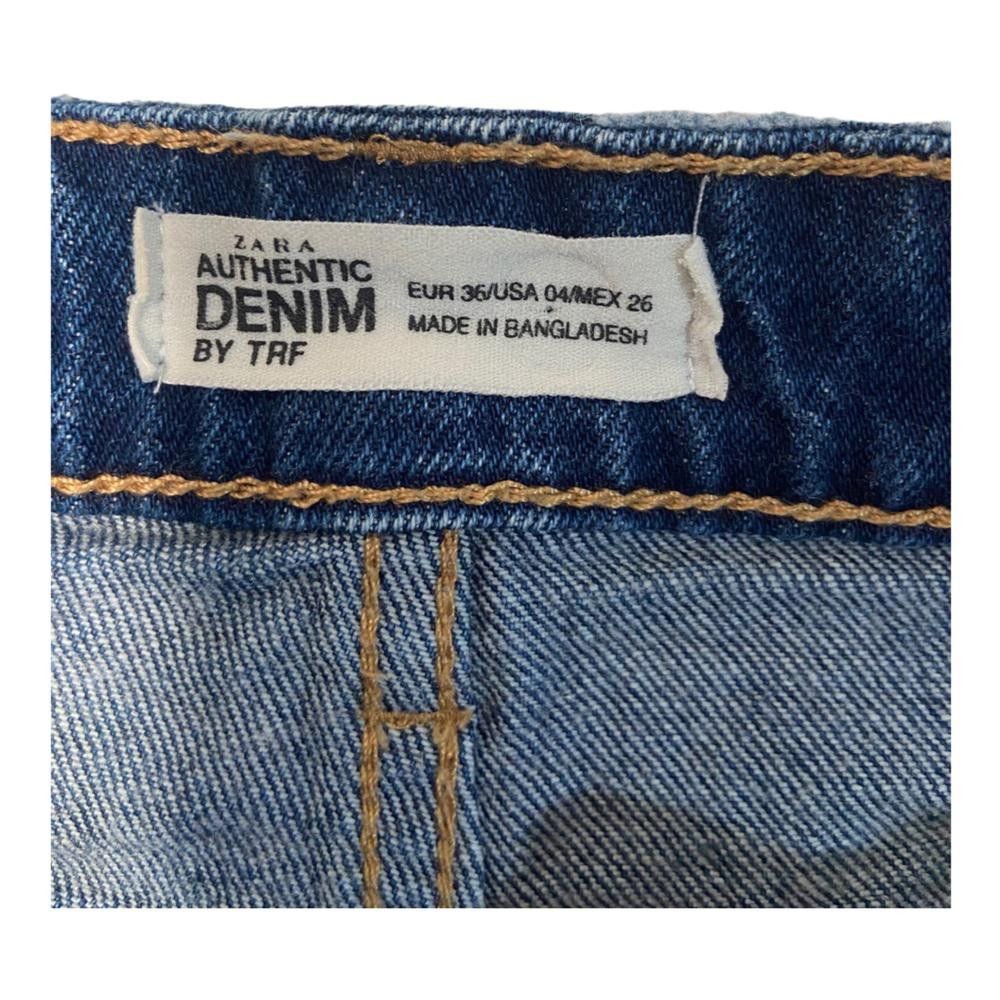 Zara Zara l Cutoff Denim Shorts W/ Red Stripe Size 4 Size 27" / US 4 / IT 40 - 7 Thumbnail