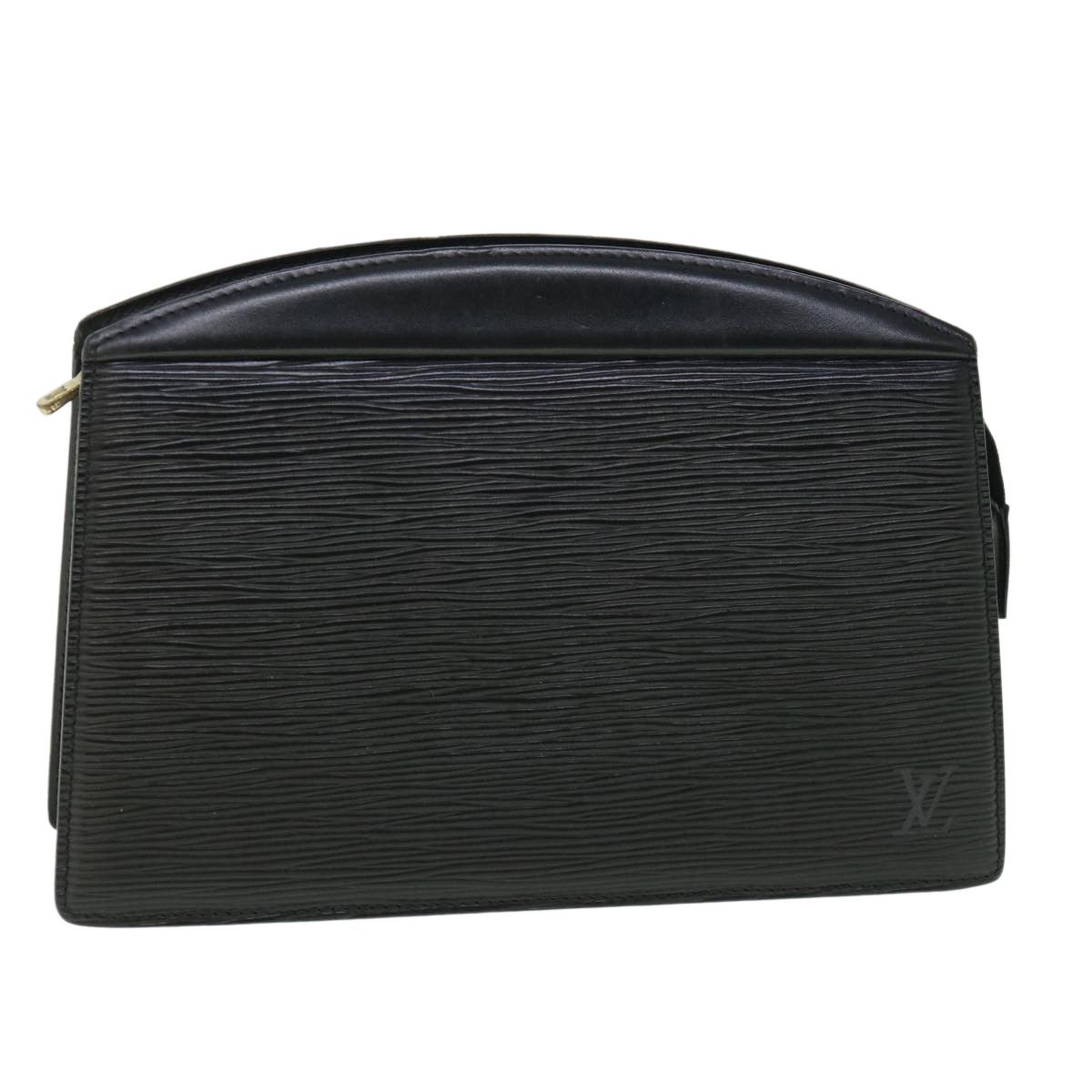image of Louis Vuitton Epi Trousse Crete Clutch Bag Black M48402 Lv Auth 55151, Women's