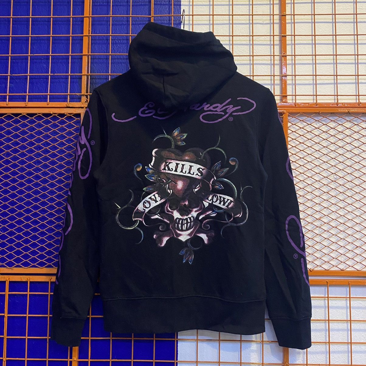 Ed Hardy Ed Hardy black & purple skull hoodie Sweatshirt Full Zip Size US S / EU 44-46 / 1 - 8 Thumbnail