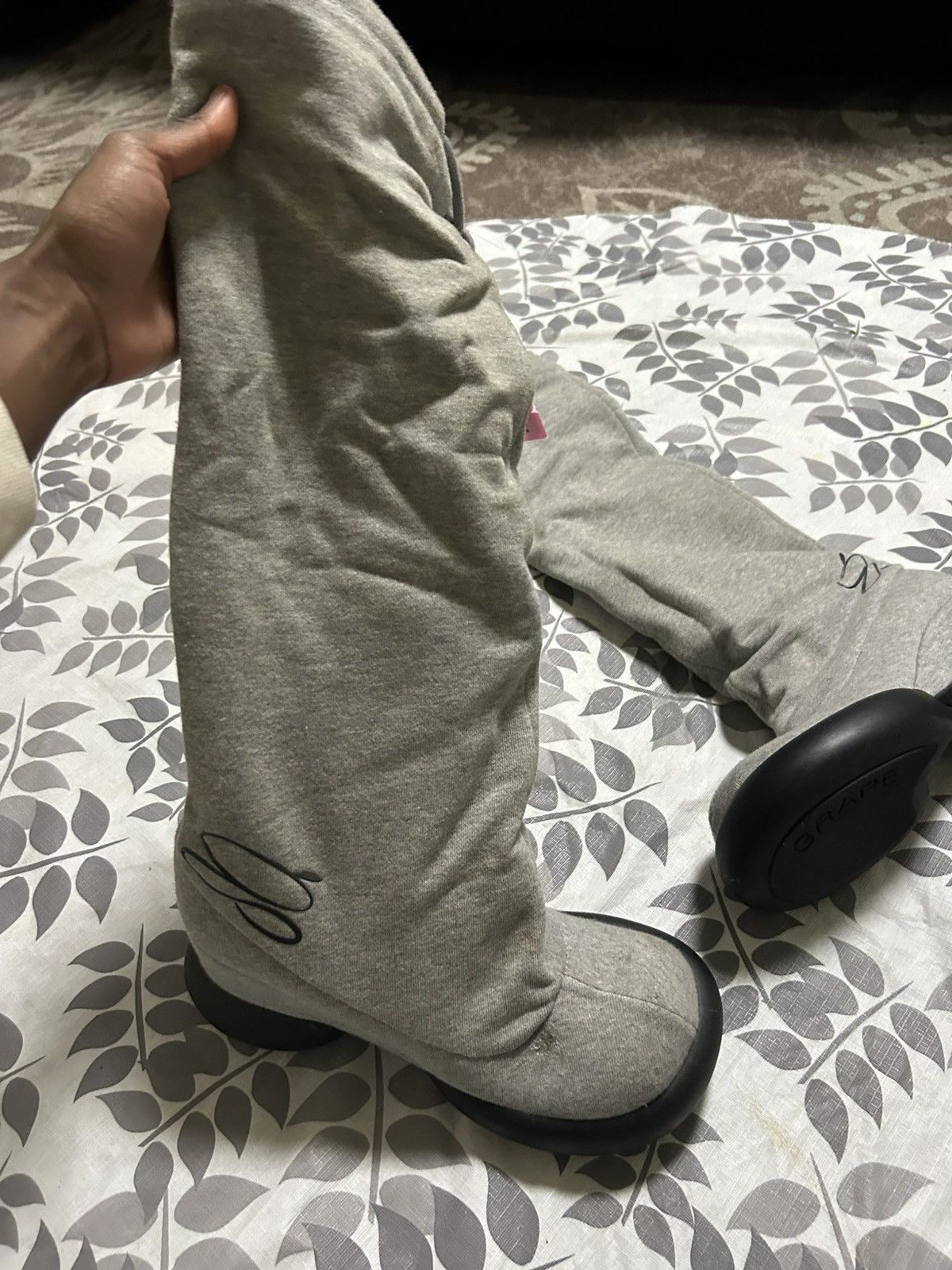 Other GRAPE - Grey Hoodie long boots Size US 8 / IT 38 - 1 Thumbnail