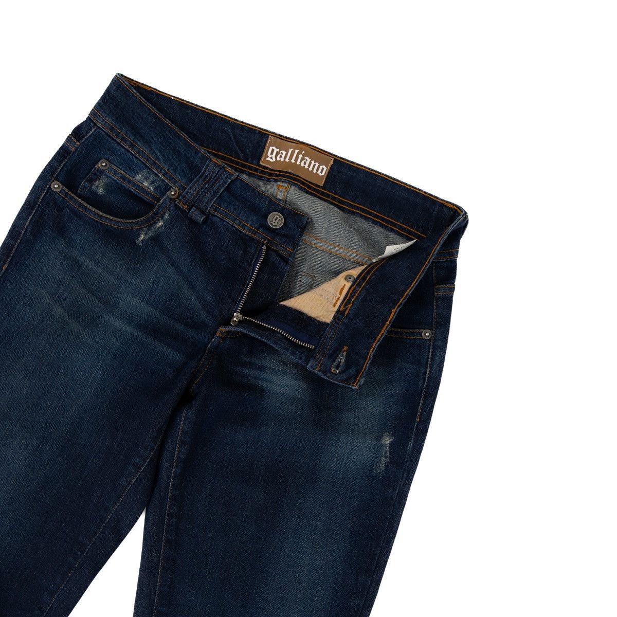 John Galliano John Galliano Womens Bootcut Jeans Dark Wash Italia Denim Size 28" / US 6 / IT 42 - 4 Thumbnail