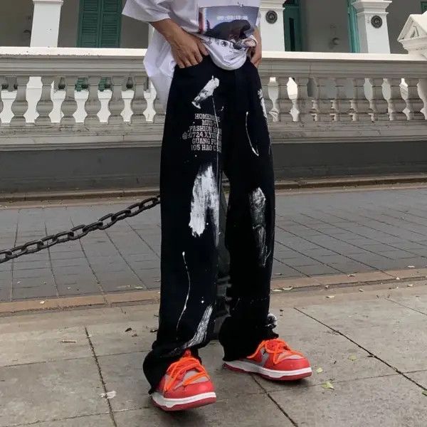 VIBE Black V Pynk Y2k Opium Jeans Size US 30 / EU 46 - 2 Thumbnail