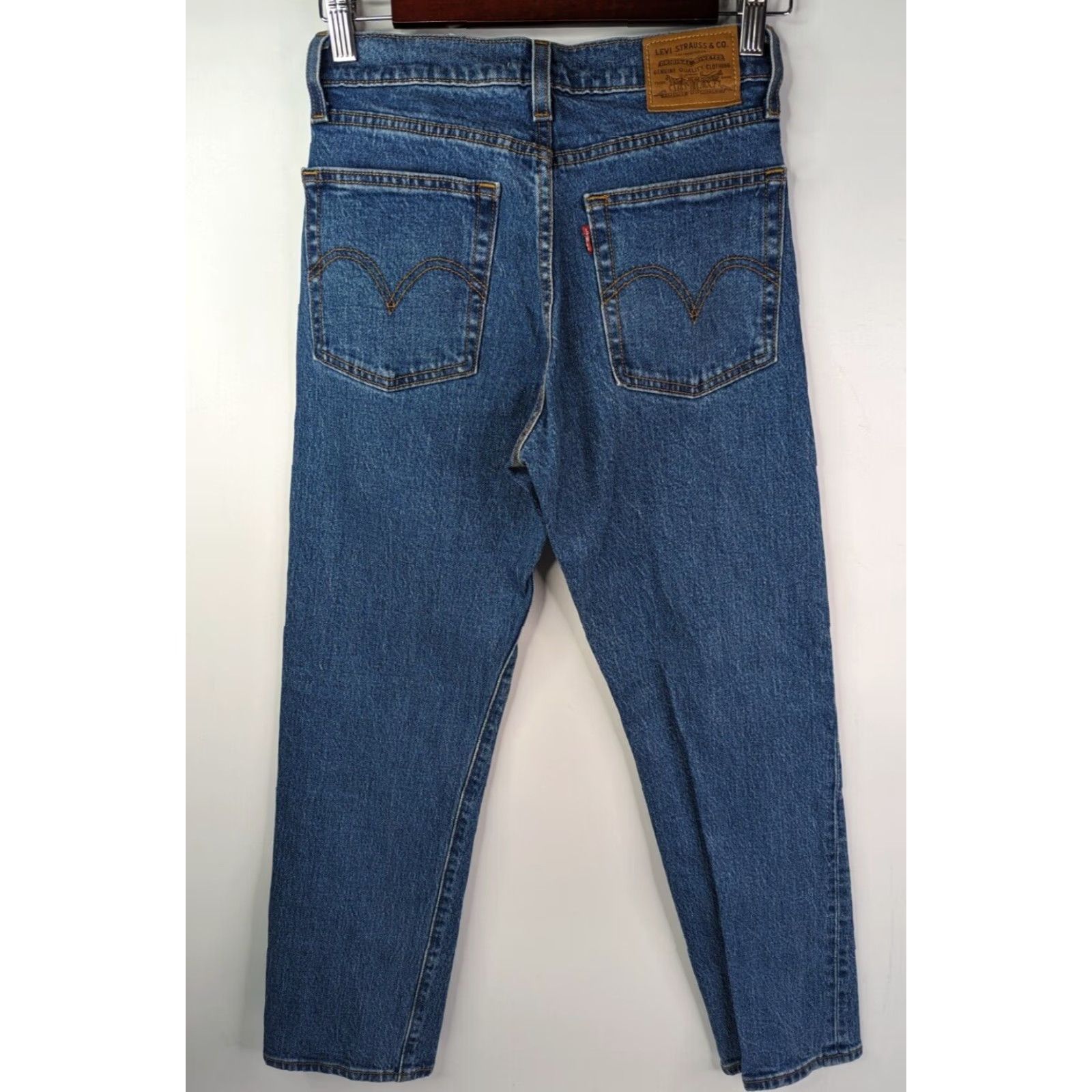 Levi's Levi's Jeans Women's Regular Straight Denim Button Fly Wedgie Fit 24 Blue 5-Pocket Size 42" / US 20 - 5 Thumbnail