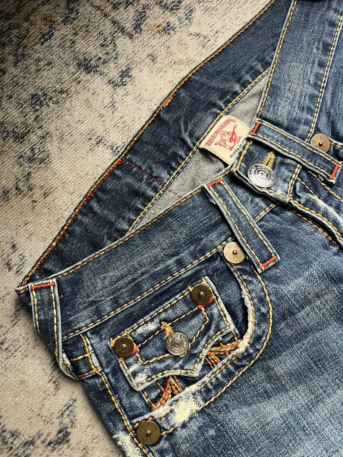 True Religion Flared True Religion Rainbow Joey Bootcut Jeans Size US 30 / EU 46 - 6 Thumbnail