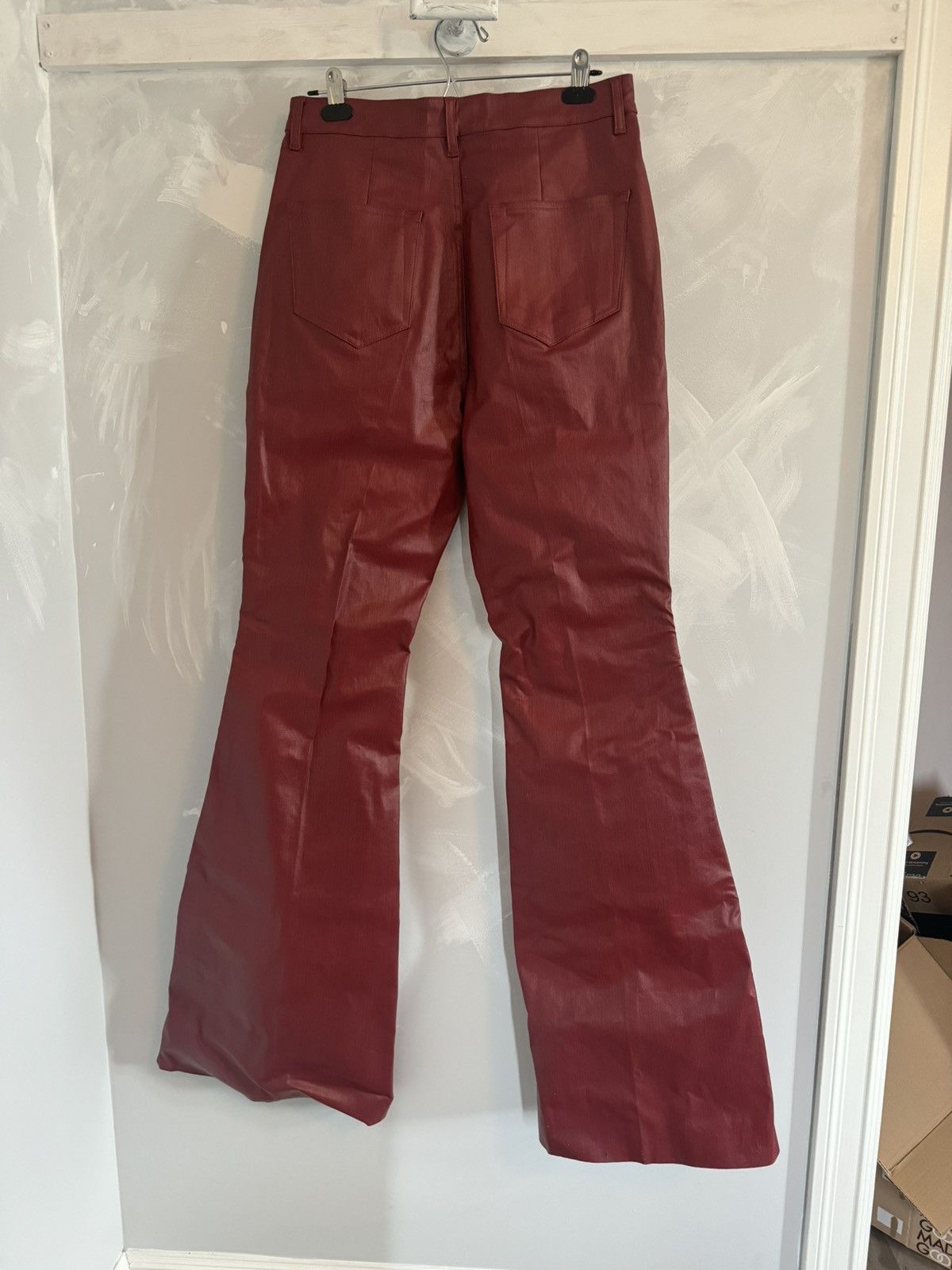 Rare × Rick Owens × Rick Owens Drkshdw Rick Owens Red Bolan Leather ...