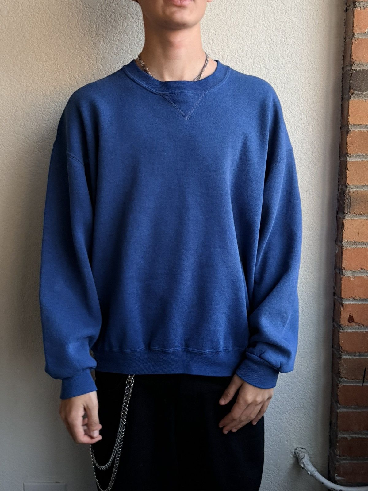 Vintage Vintage Blank Crewneck Size US L / EU 52-54 / 3 - 1 Thumbnail