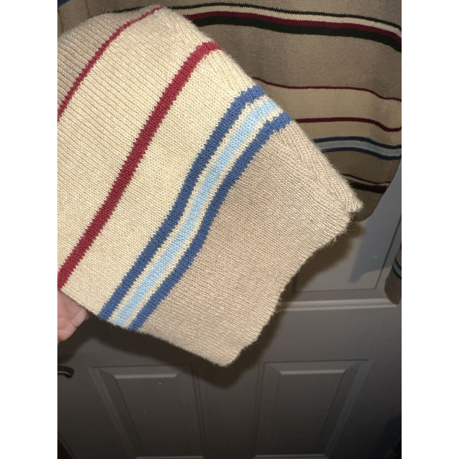 Liz Claiborne Liz Claiborne Women's Striped Sweater Size Medium Beige Size M / US 6-8 / IT 42-44 - 3 Thumbnail