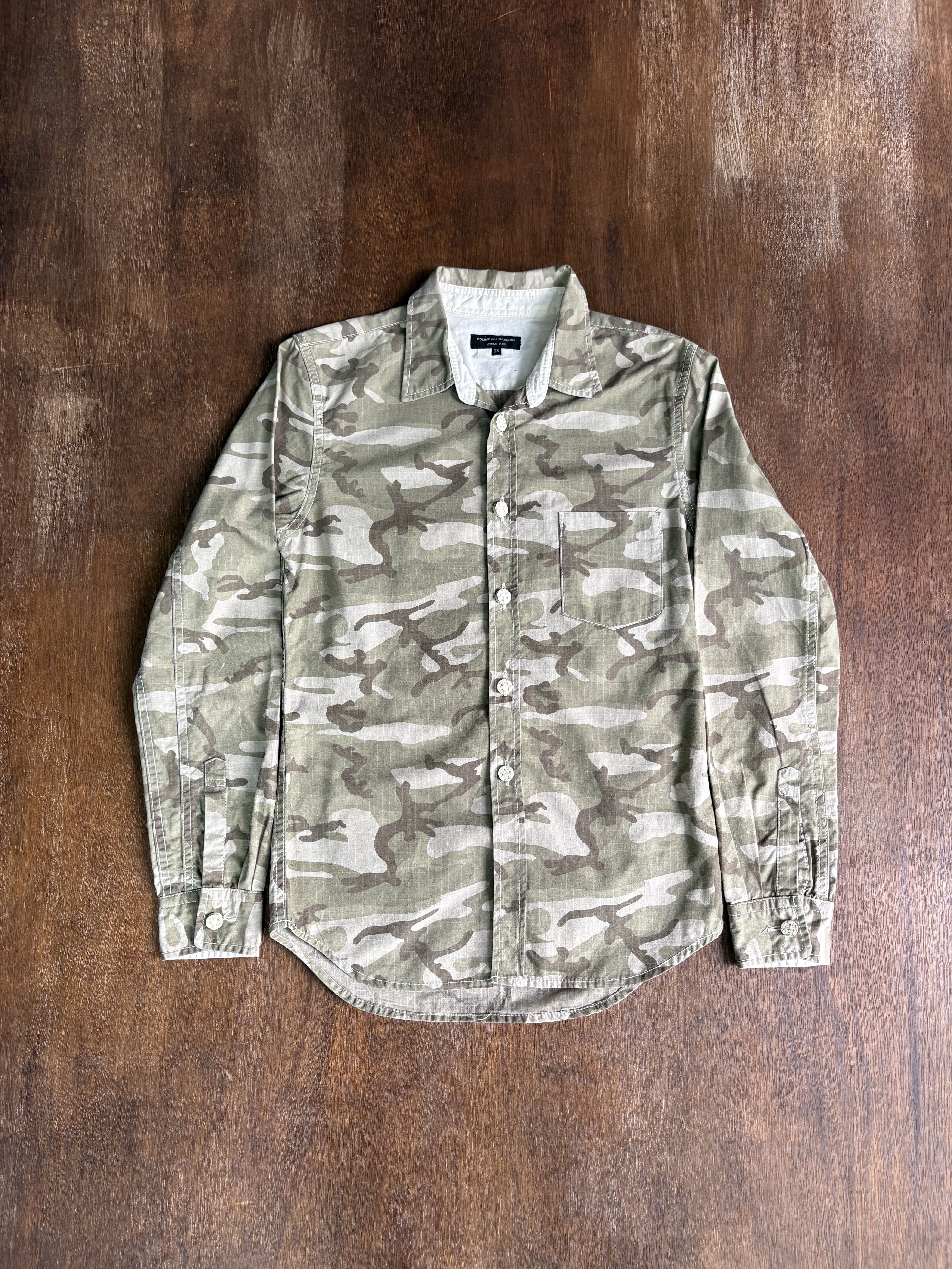 Comme des GARCONS HOMME PLUS Camo ripstop shirt