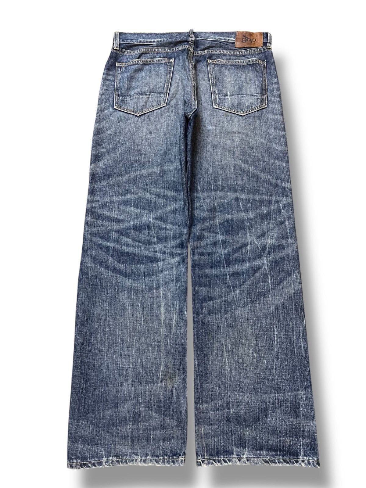 Gap The Gap 1969 - Faded, Distressed Baggy Jeans Size US 35 - 3 Thumbnail