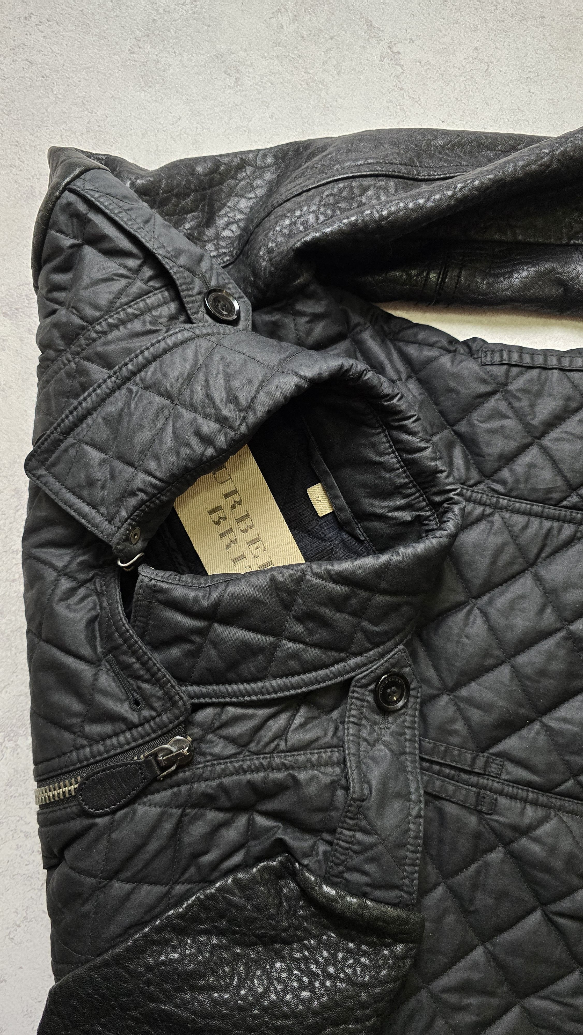 Burberry BURBERRY BRIT Quilted Lamb Leather Sleeve Jacket Size M / US 6-8 / IT 42-44 - 11 Thumbnail