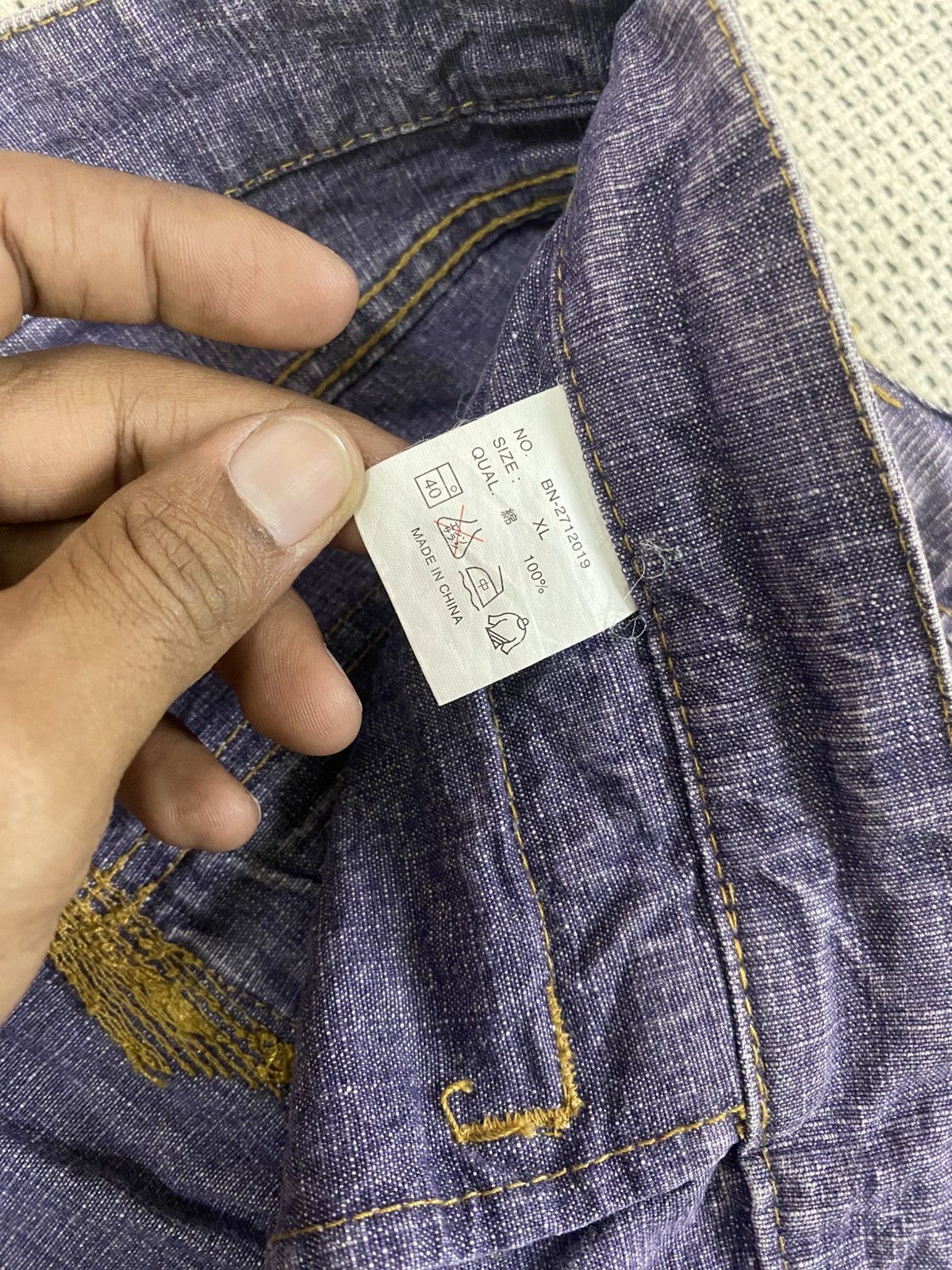 If Six Was Nine Back Number Vintage Wash Bootcut Denim Jeans Distressed Fade Size US 33 - 7 Thumbnail