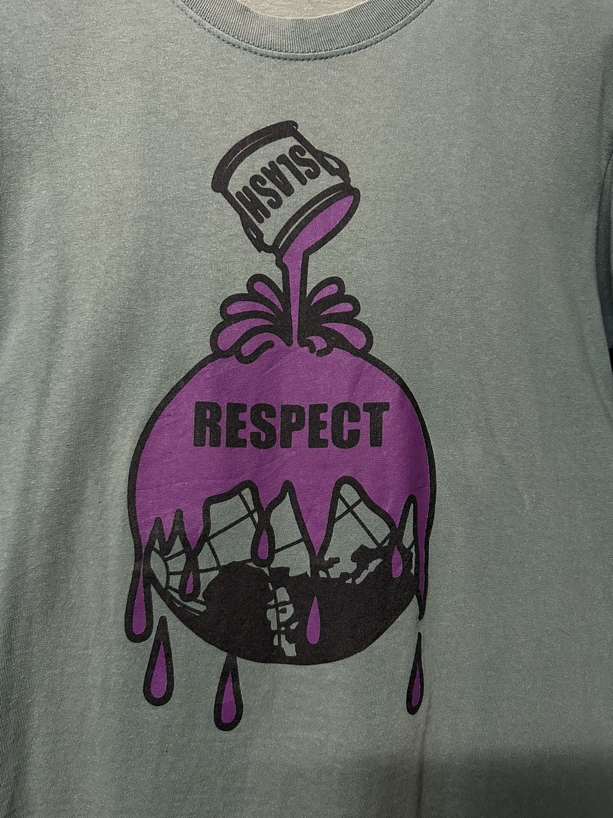 Microsoft × Vintage Vintage Slash Fabricant Respect Sun Faded Tee Size US M / EU 48-50 / 2 - 2 Thumbnail