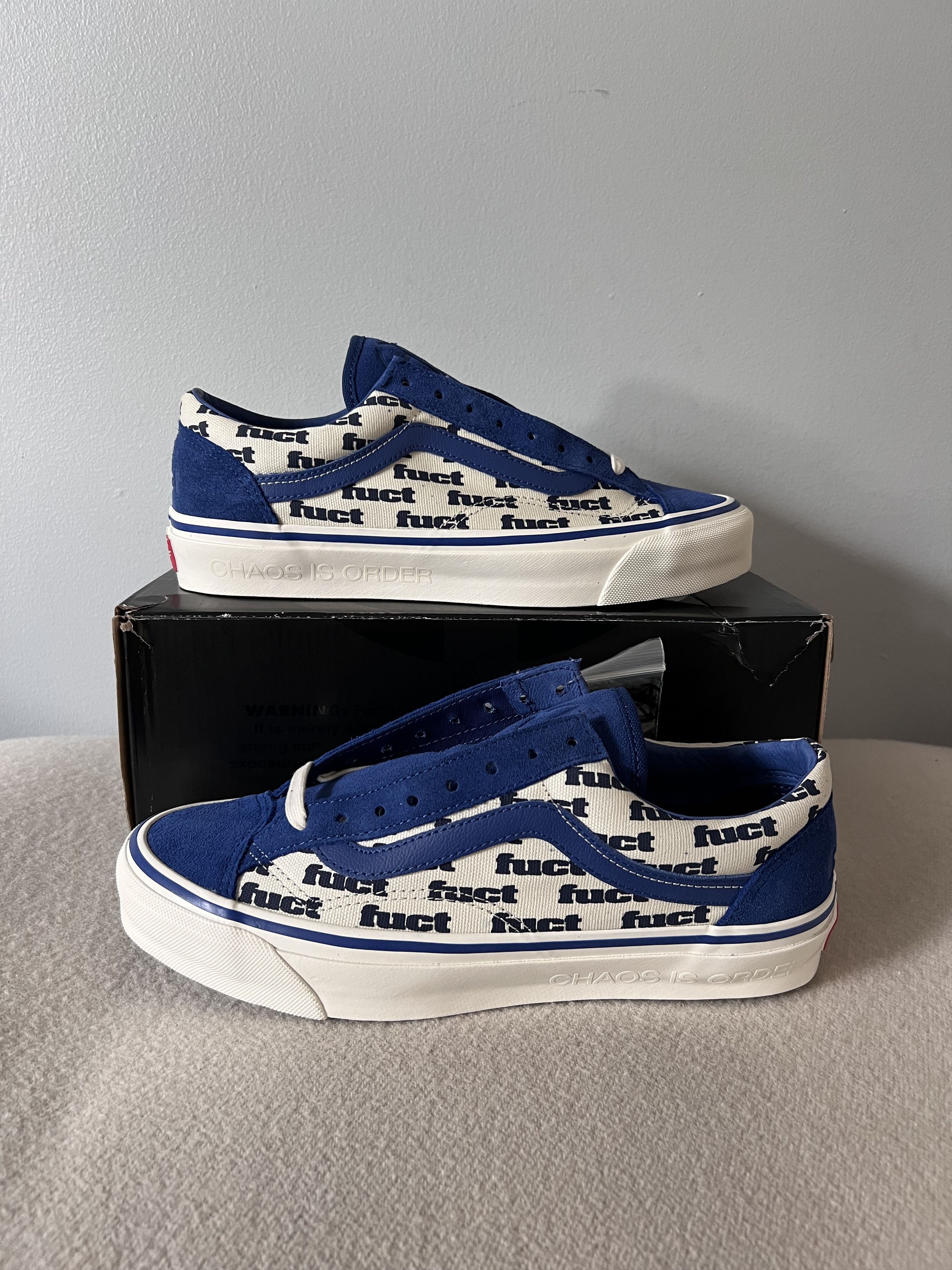 FUCT × Slam Jam × Vans Fuct Vans Lx Old Skool Reissue 36 in Blue White Size US 8.5 / EU 41-42 - 2 Thumbnail