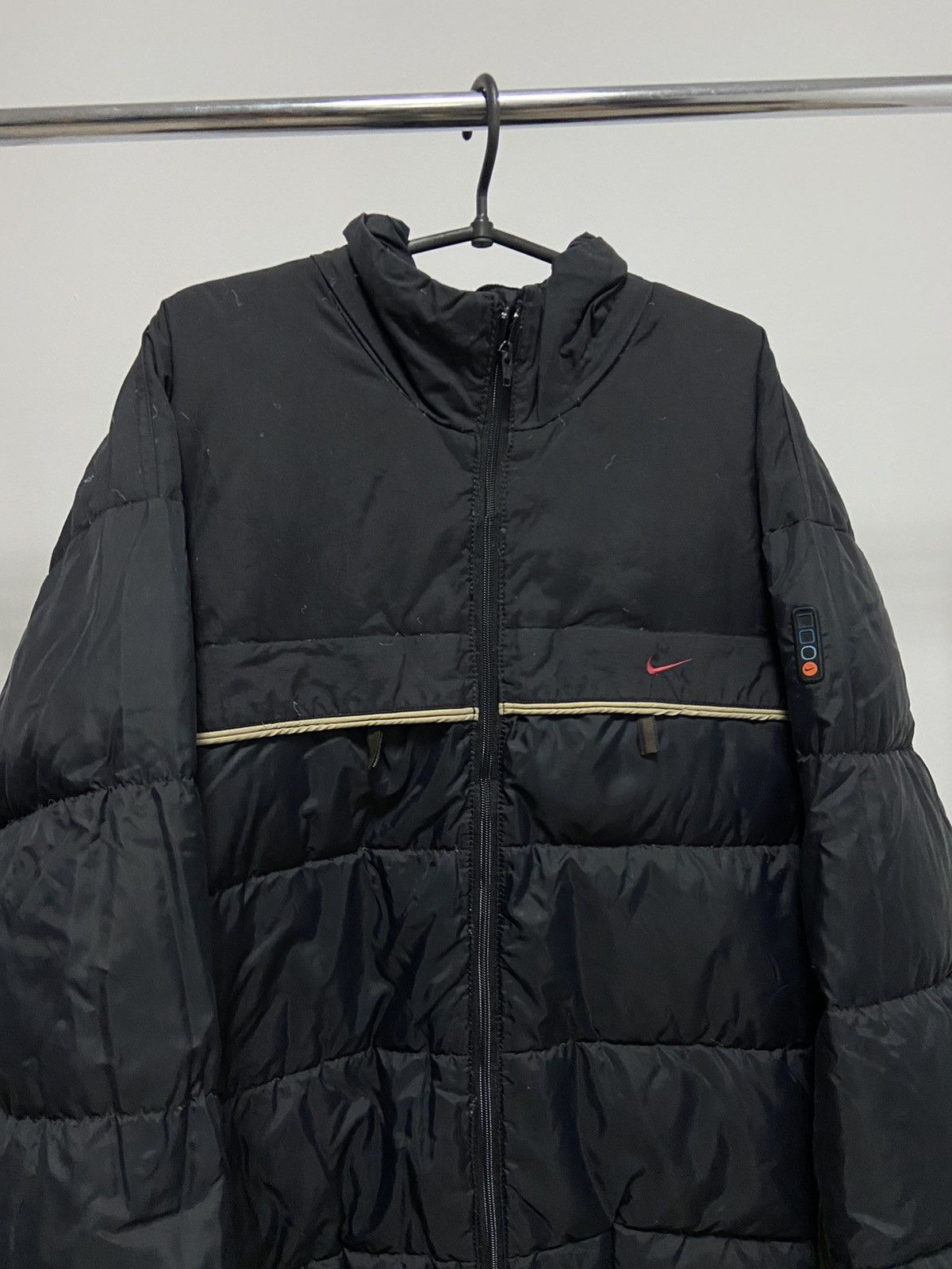 Nike × Vintage Nike Puffer Jacket small Logo Vintage Swoosh Size US XL / EU 56 / 4 - 4 Thumbnail