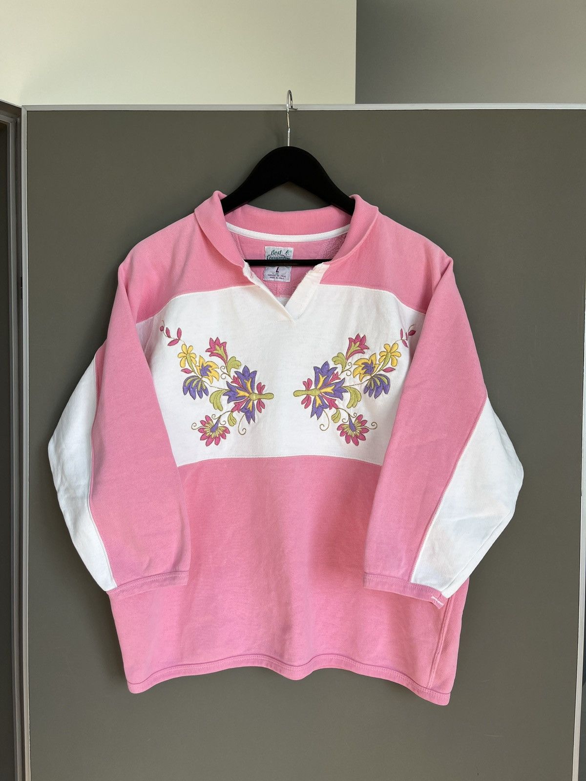 Best Made Co. BEST COMPANY Vintage 3/4 Flowers Sweatshirt Size L / US 10 / IT 46 - 1 Thumbnail