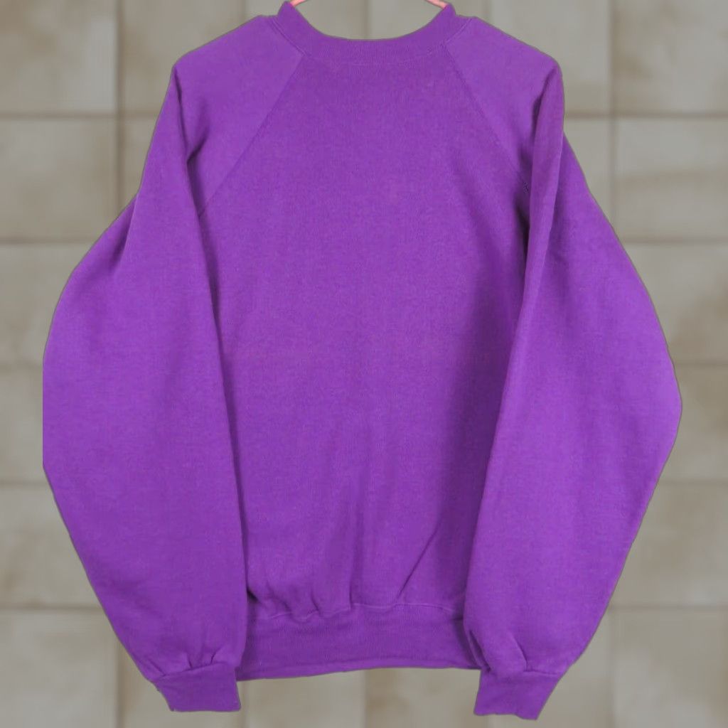 Tultex VINTAGE Tultex Sweatshirt Mens M Green 90s Raglan Crew Neck Pullover All Seasons Made In USA Size US M / EU 48-50 / 2 - 1 Thumbnail