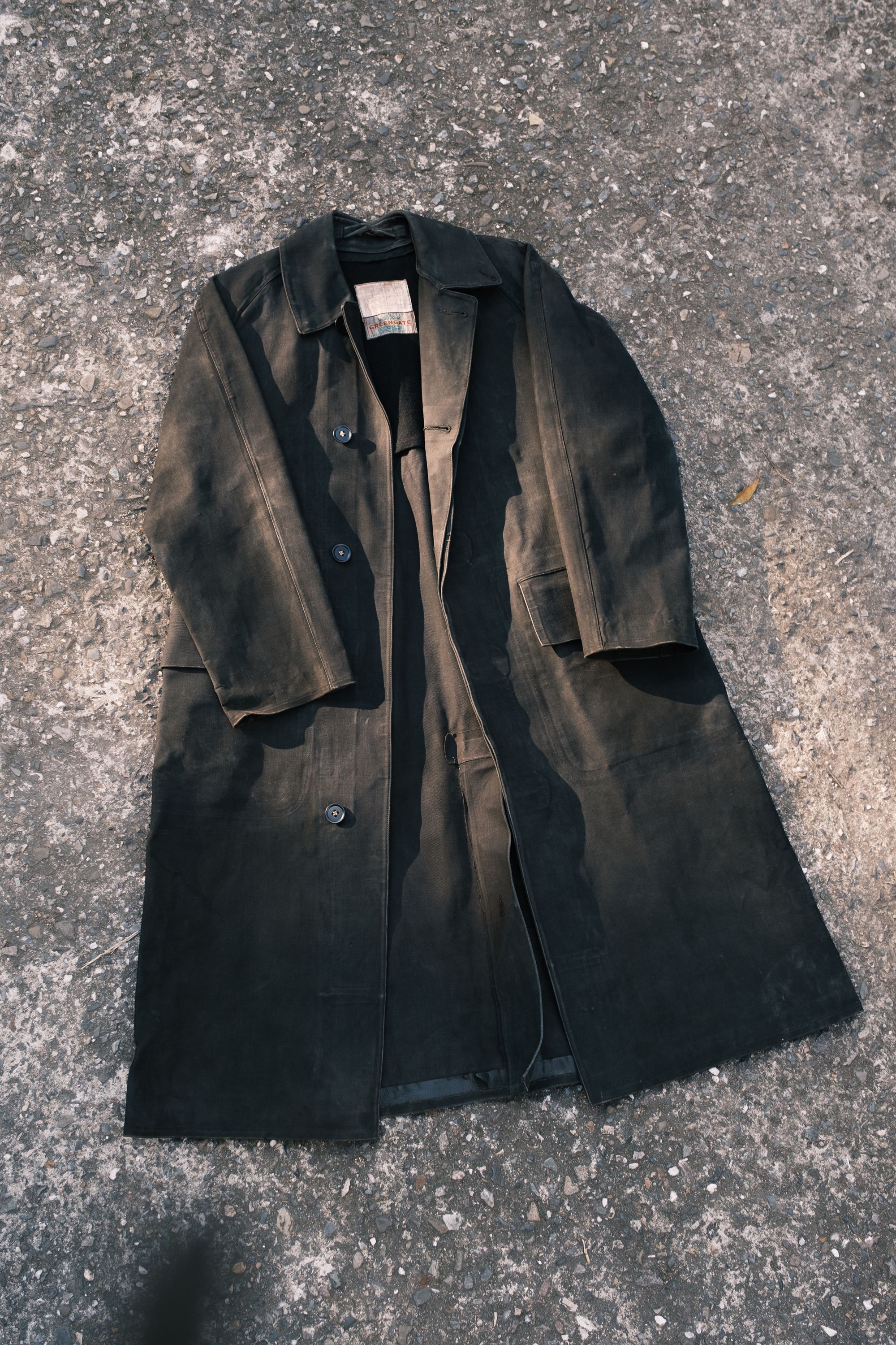 Vintage 1950’s Vintage British Macintosh Raincoat by 'Greengate' Size US L / EU 52-54 / 3 - 1 Thumbnail