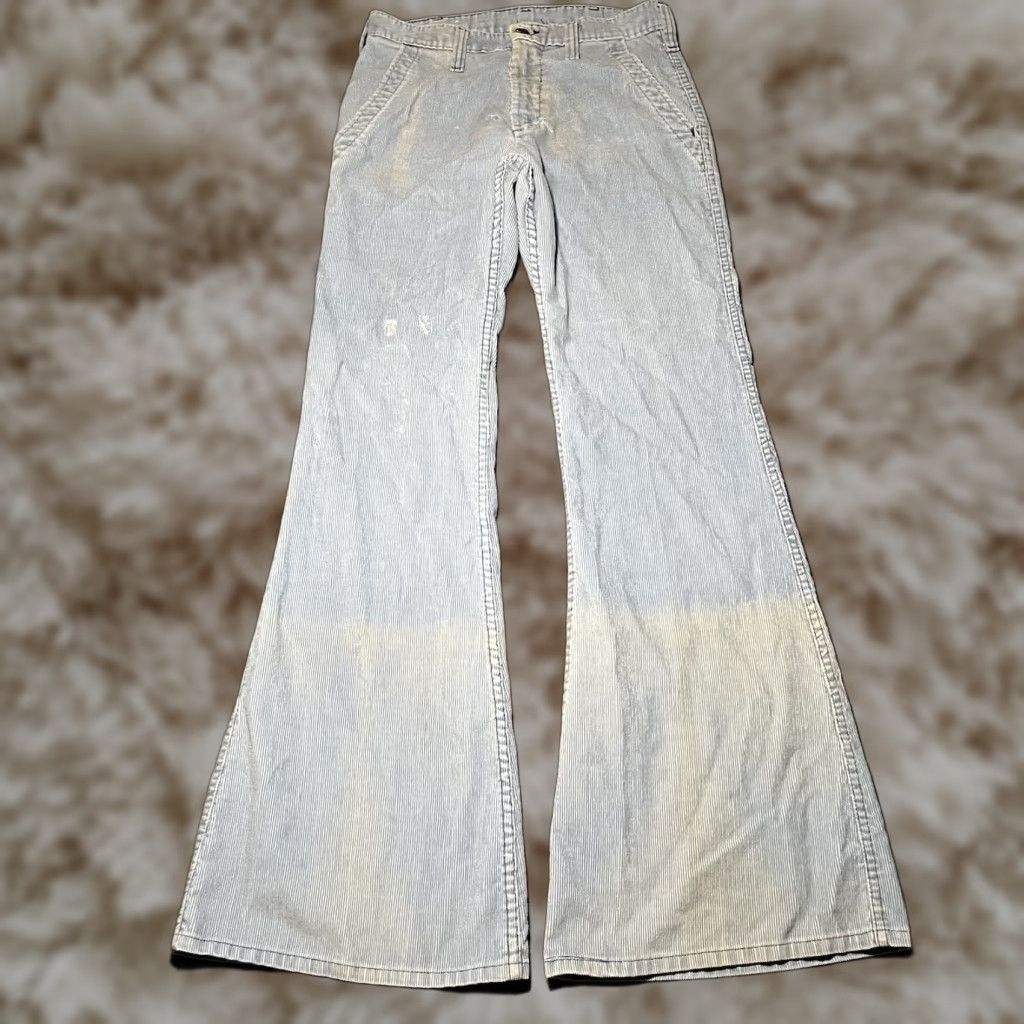 VINTAGE Sears Jeans Bell Bottoms Corduroy 1970s 30x32 Mens Flare