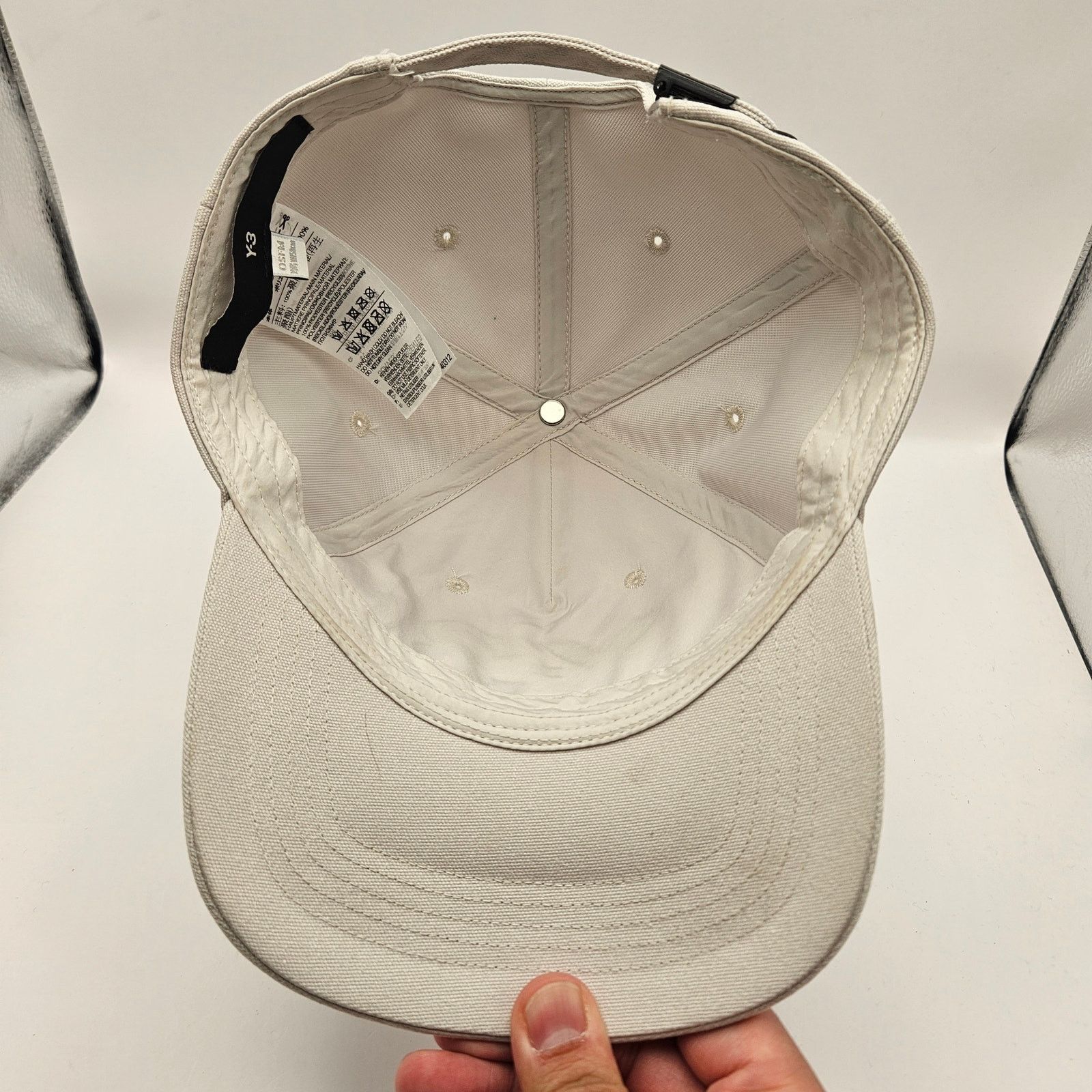Y-3 ADIDAS X Y-3 YOHJI YAMAMOTO WHITE ADJUSTABLE BASEBALL HAT Size ONE SIZE - 7 Thumbnail