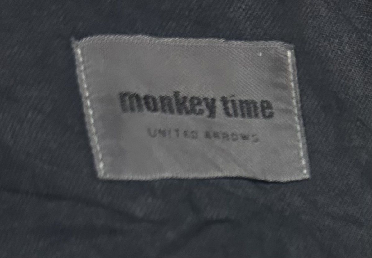 Japanese Brand Trashed Vintage Punk Denim Jacket By Moneky Time Sun Faded Size US S / EU 44-46 / 1 - 8 Thumbnail