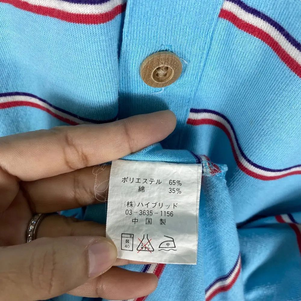 Vintage Vintage 90's AIPA SURFBOARDS Striped Polo Shirt Large Size Size US L / EU 52-54 / 3 - 7 Thumbnail