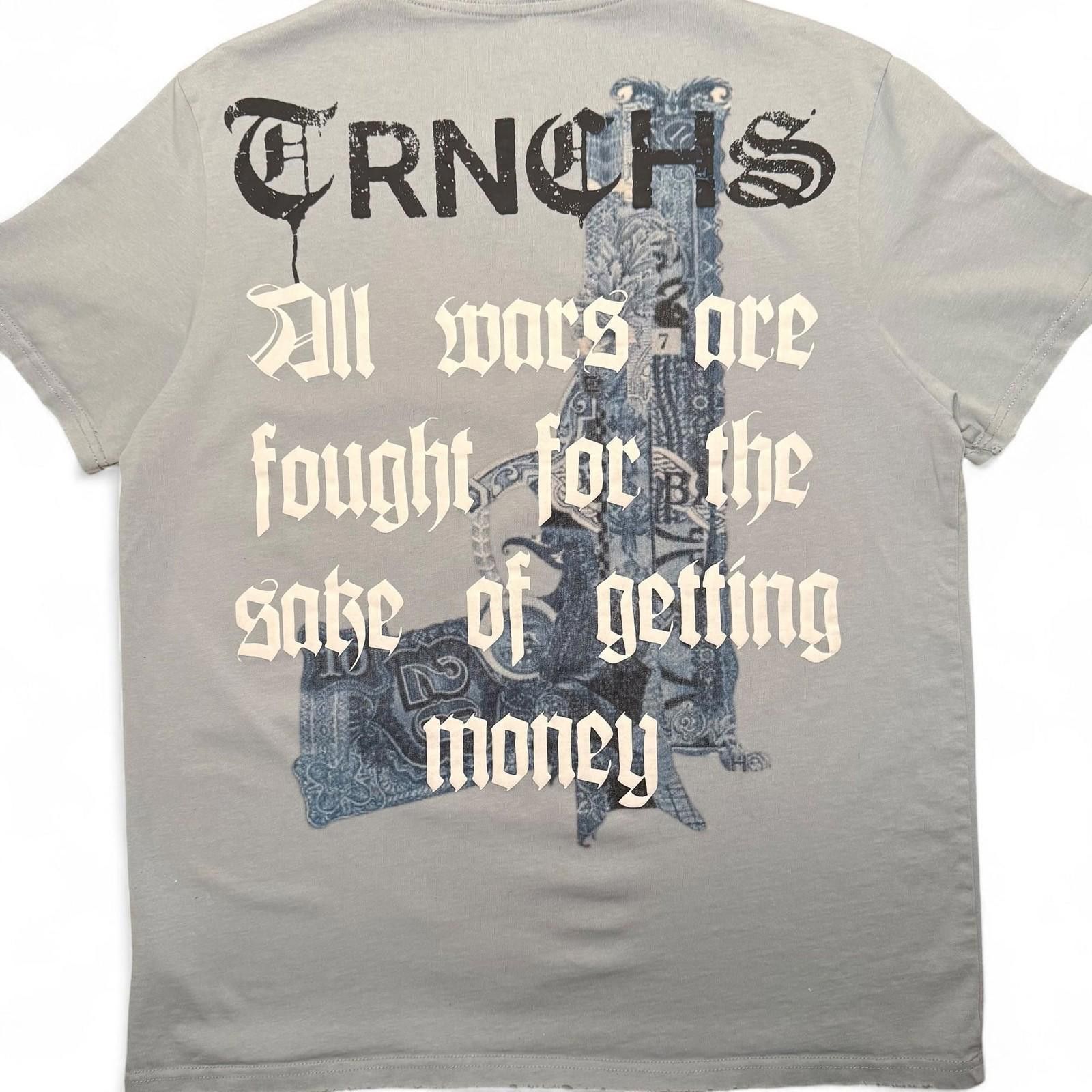 American Trench Trenchs Graphic Print Short Sleeve T-Shirt Large Gray Size US L / EU 52-54 / 3 - 5 Thumbnail