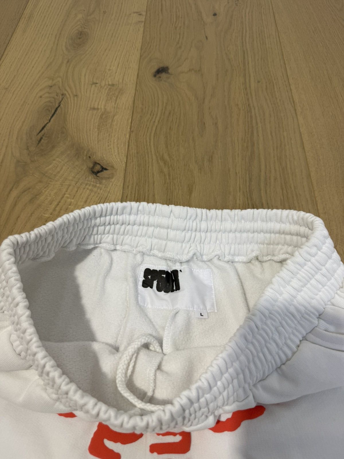 Sp5der Sp5der OG Web White Shorts Size US 33 - 3 Thumbnail