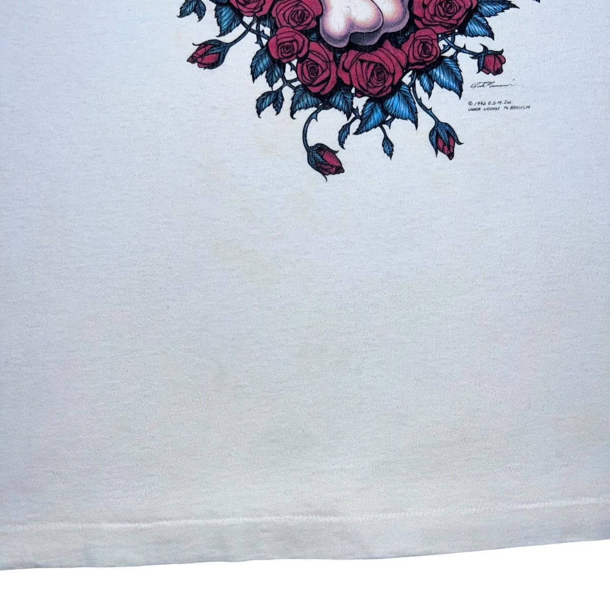 Liquid Blue Vtg 1992 Grateful Dead Space Your Face Space White T-Shirt Size US XL / EU 56 / 4 - 12 Thumbnail