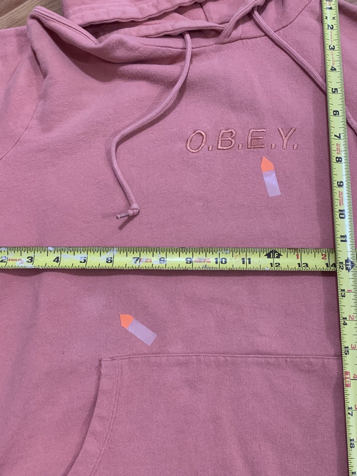 Obey Sz M- Obey Worldwide Hoodie (Pink) Size US M / EU 48-50 / 2 - 5 Thumbnail
