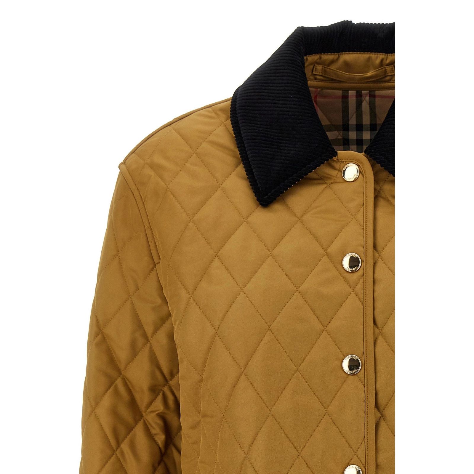 Burberry BURBERRY Dranefeld Beige/Brown Quilted Jacket New & Authenti Size L / US 10 / IT 46 - 3 Thumbnail