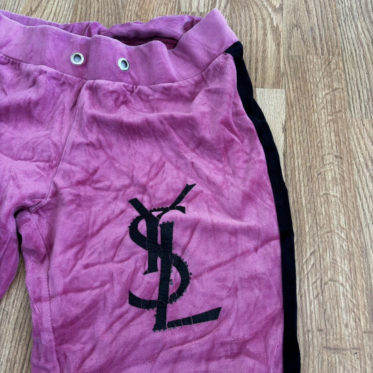 Yves Saint Laurent Yves Saint Laurent Pink Velour Bling Tracksuit Sweatshirt Size S / US 4 / IT 40 - 9 Thumbnail