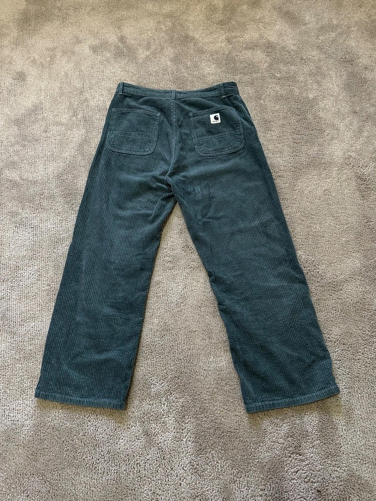 Carhartt Carhartt Wip Women Carhartt WIP Green Simple Pants Velvet Size 30" / US 8 / IT 44 - 1 Thumbnail