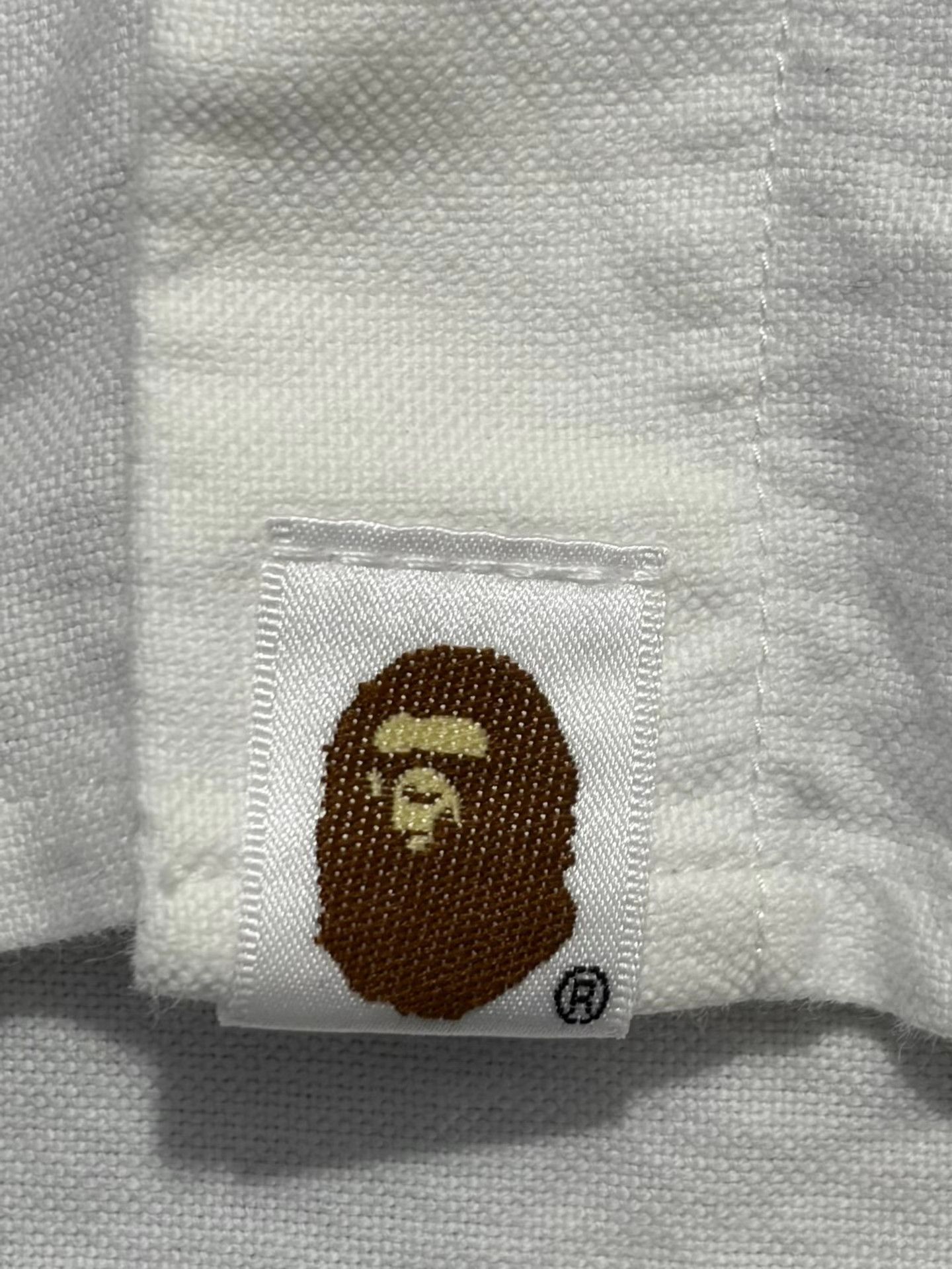Bape Bape White Embroidered Shirt Size US S / EU 44-46 / 1 - 3 Thumbnail