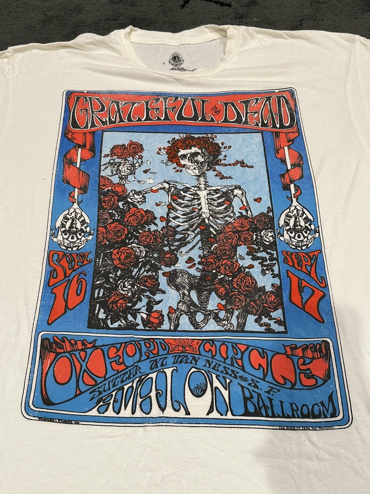 Grateful Dead Grateful Dead Alton Kelley Skull and Roses Tour Size US L / EU 52-54 / 3 - 2 Thumbnail