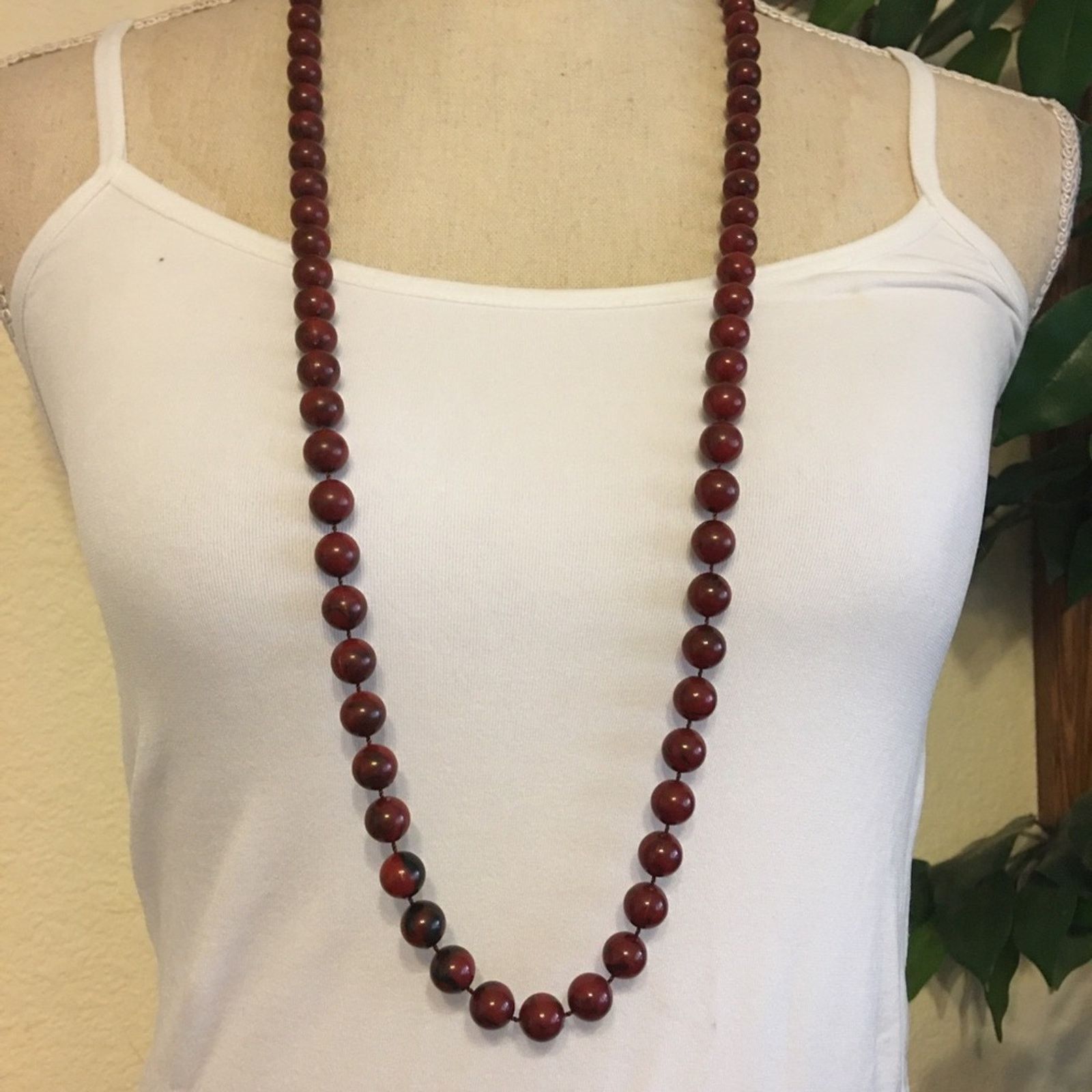 Jewelry Vintage 60s Sarah Coventry marble bead necklace Size ONE SIZE - 1 Thumbnail
