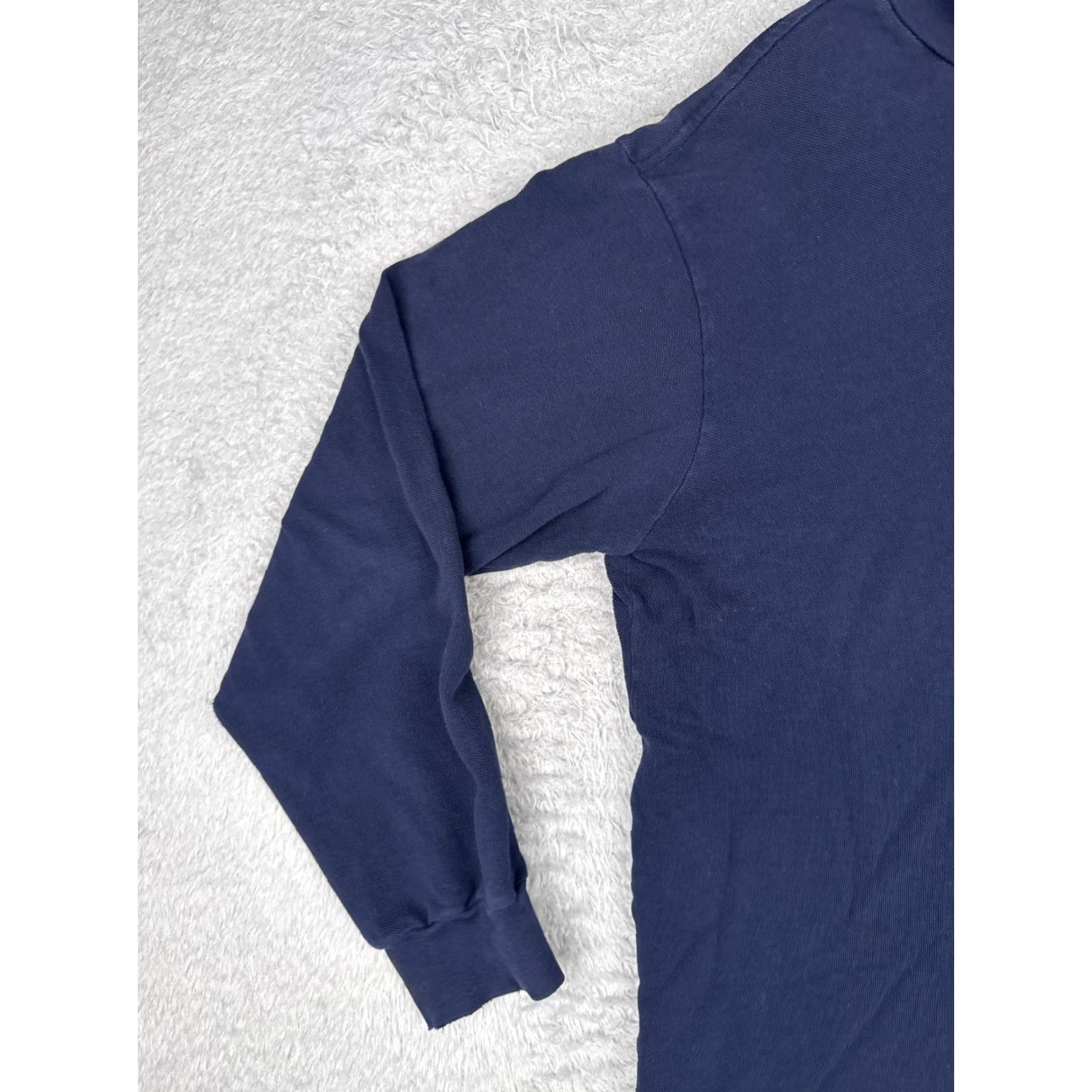 Ralph Lauren VINTAGE Ralph Lauren Polo Shirt Men M Blue Turtle Neck Knit Cotton USA Logo Embroidered Size US M / EU 48-50 / 2 - 3 Thumbnail