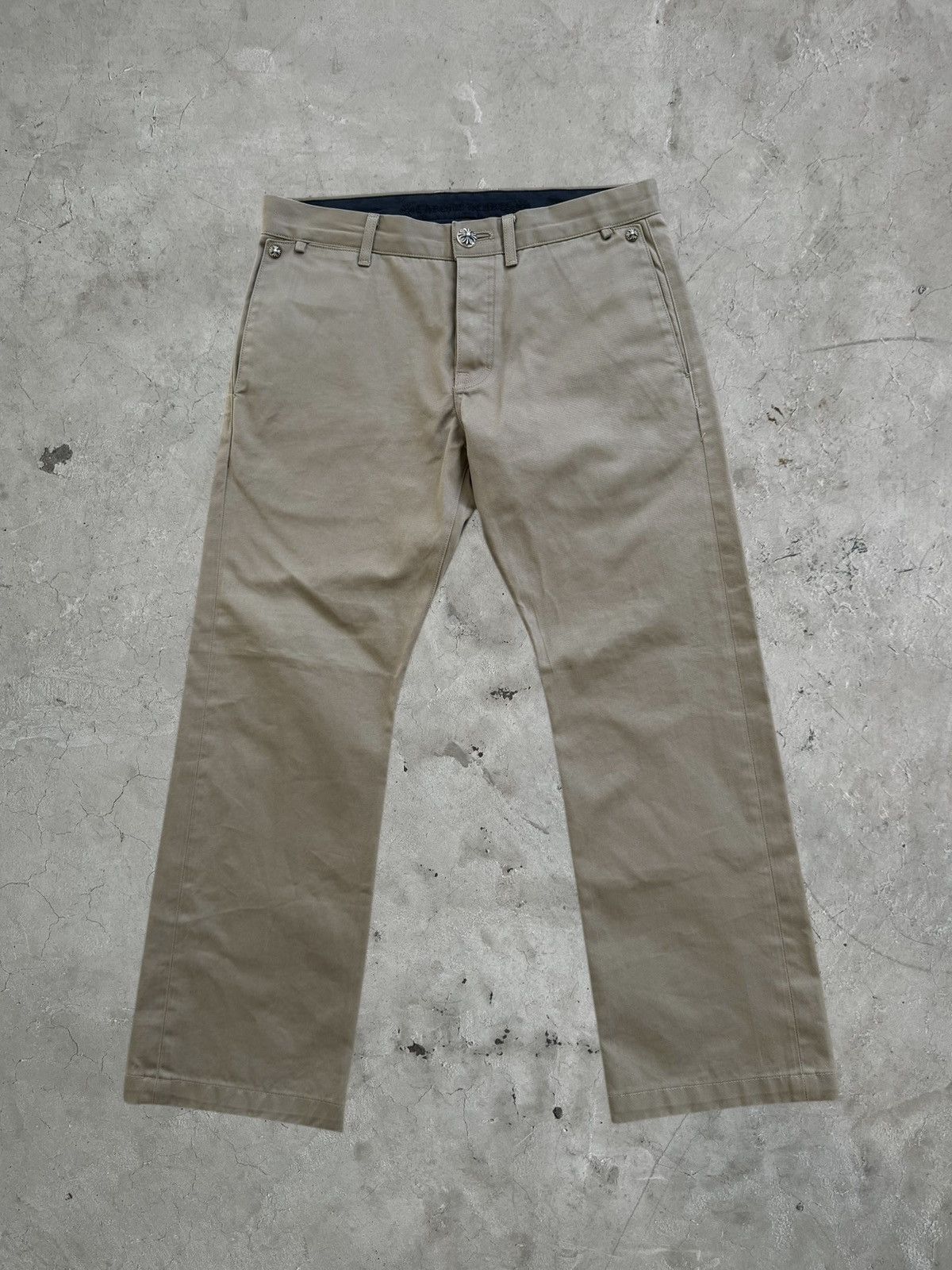 Chrome Hearts Chrome Hearts Khaki Chino Pants Size US 34 / EU 50 - 1 Thumbnail