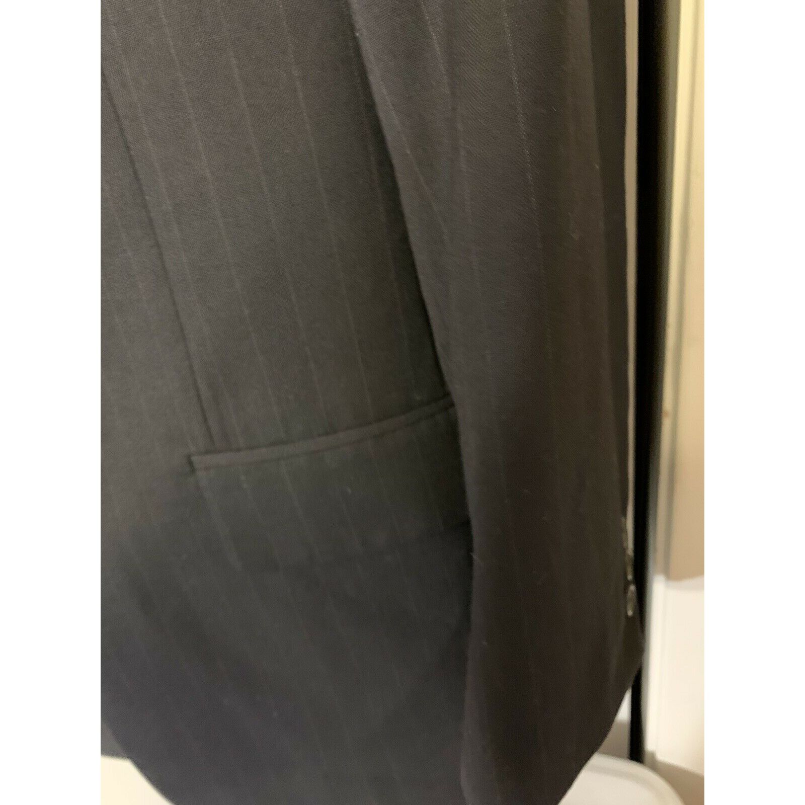 Brooks Brothers BROOKS BROTHERS GRAY STRIPED 2 BUTTON BLAZER JACKET MENS SIZ Size 40L - 5 Thumbnail
