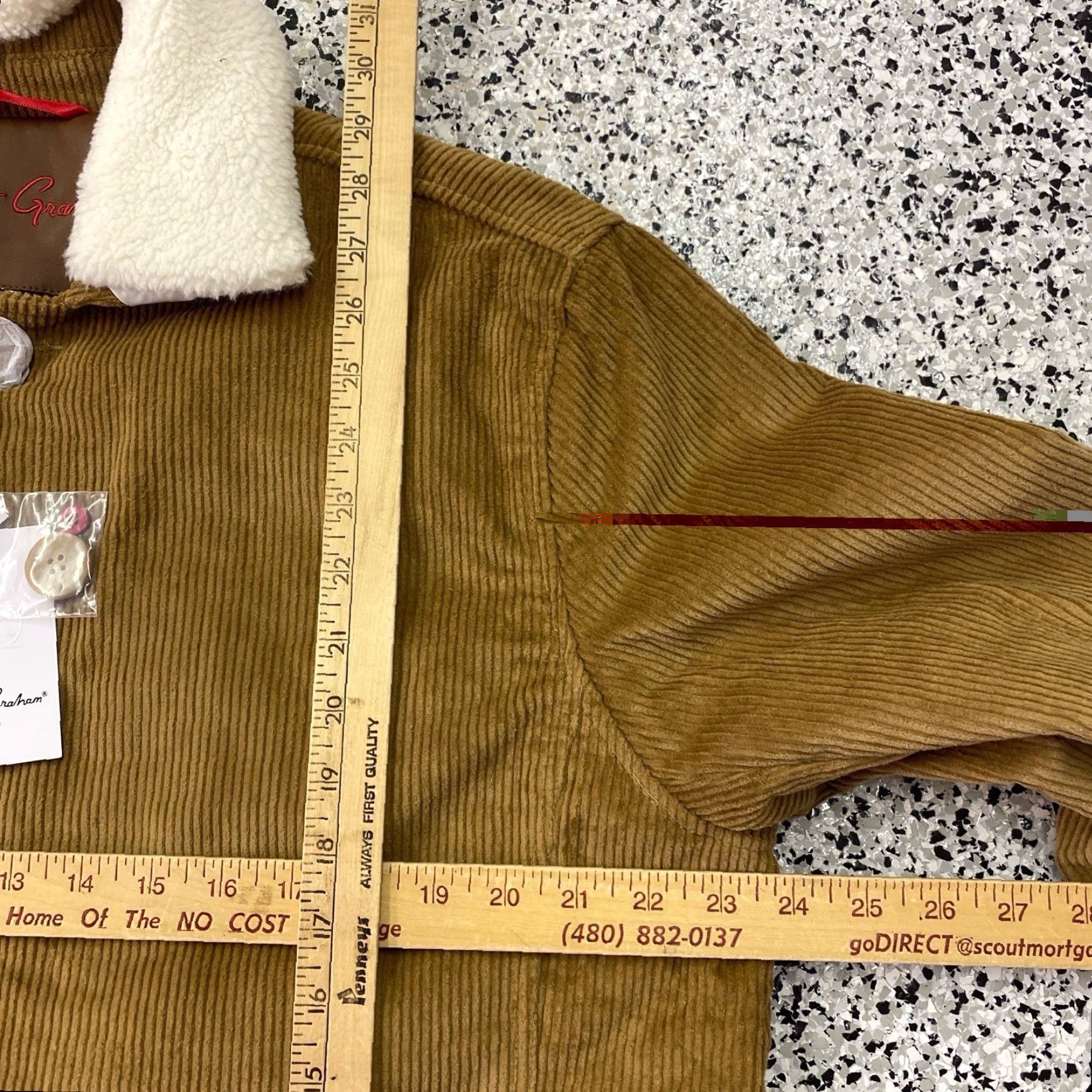 Robert Graham Robert Graham Men’s Medium Corduroy Sherpa Jacket Heritage Workwear Luxe NEW NWT Size US M / EU 48-50 / 2 - 4 Thumbnail