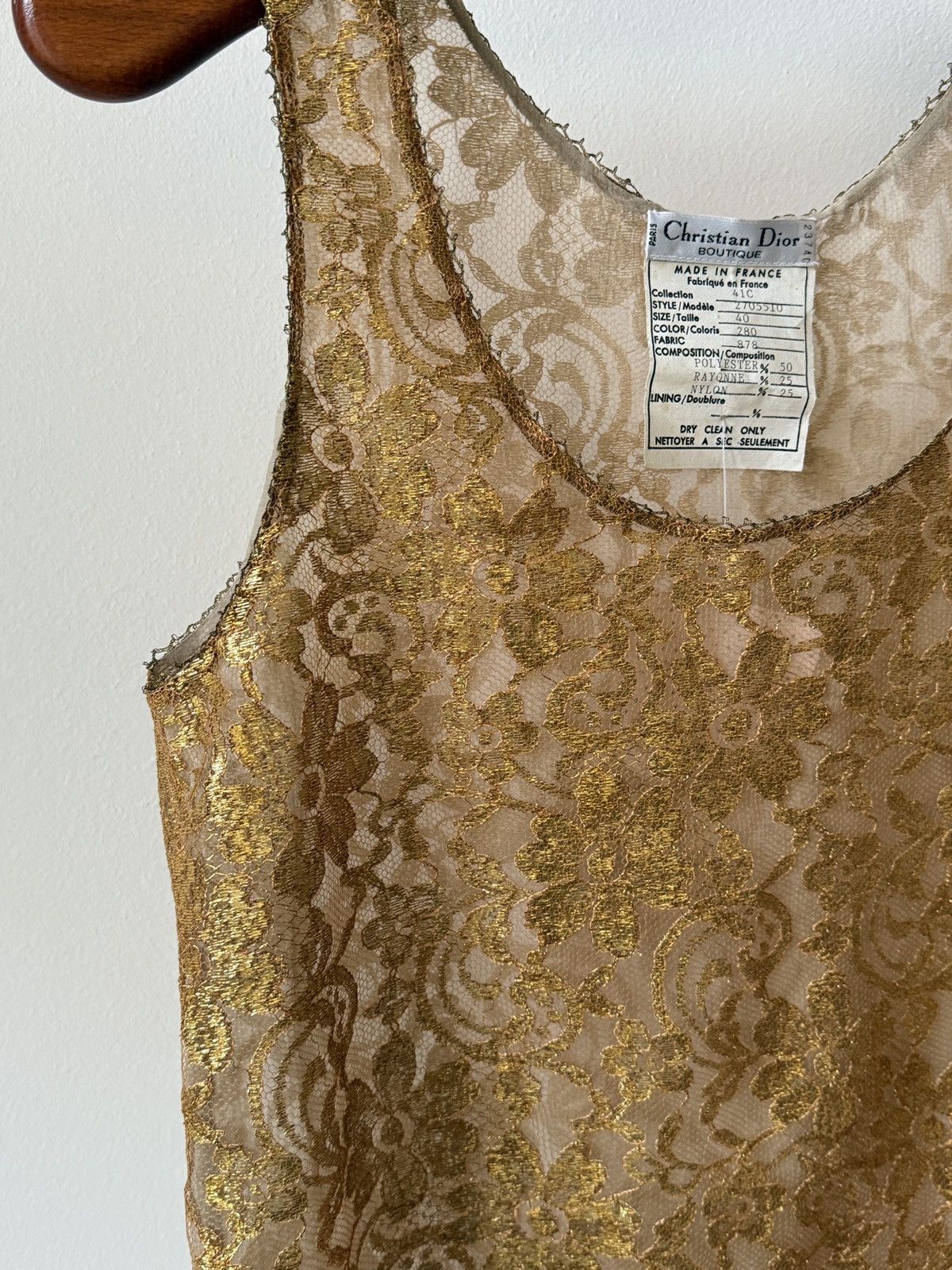 Dior Christian Dior blouse, Fall 1994/1995, size 40/8, golden Size S / US 4 / IT 40 - 6 Thumbnail